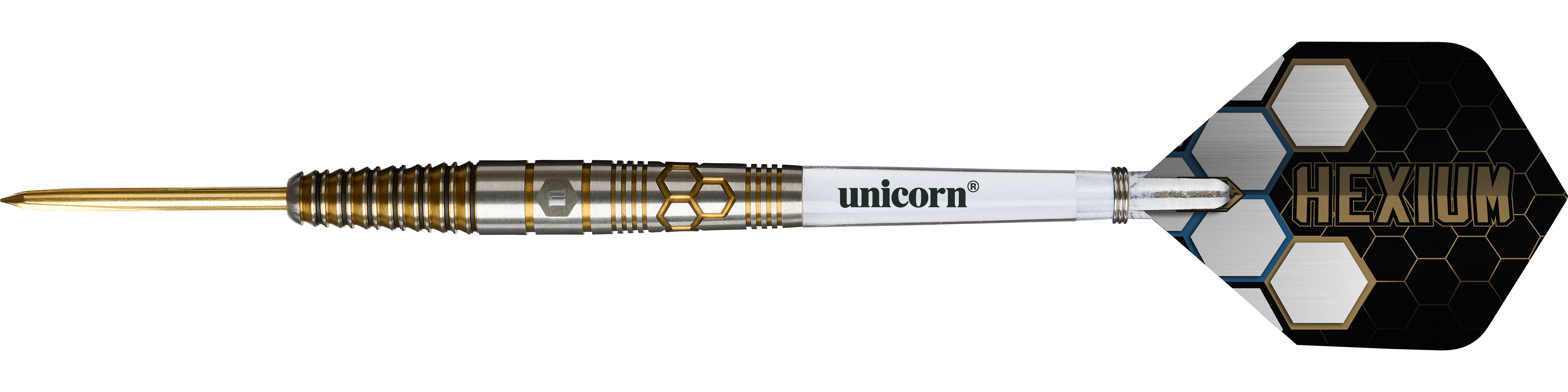 Unicorn Hexium Style 03 Gold & Black Steeldarts