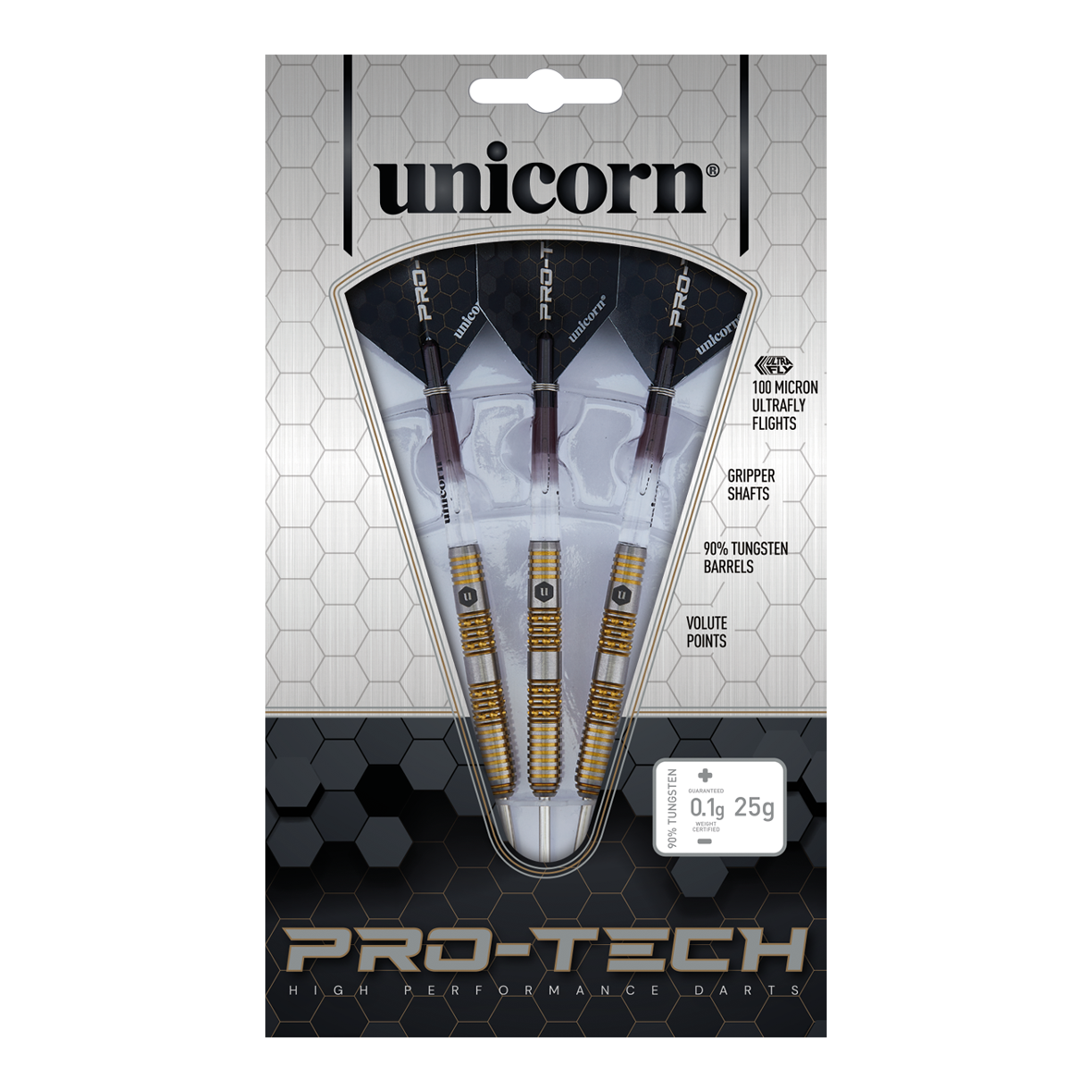 Unicorn Pro-Tech Style 6 stalen darts - 23 g