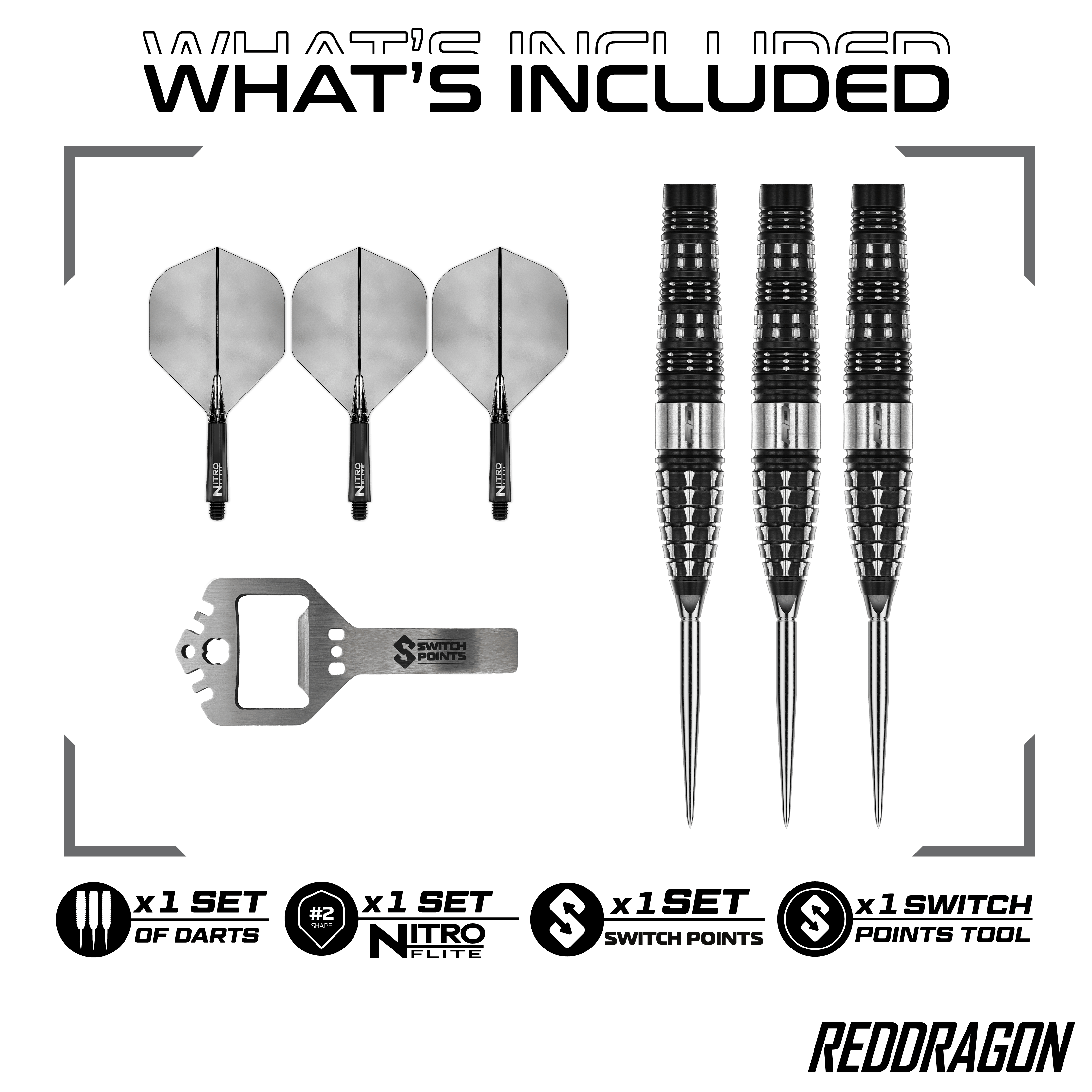 Red Dragon Recon Torpedo Steeldarts Abgebildet sind die Red Dragon Recon Torpedo Steeldarts - 23g. Dieses Produkt ist für Präzision und hohe Leistung entwickelt.