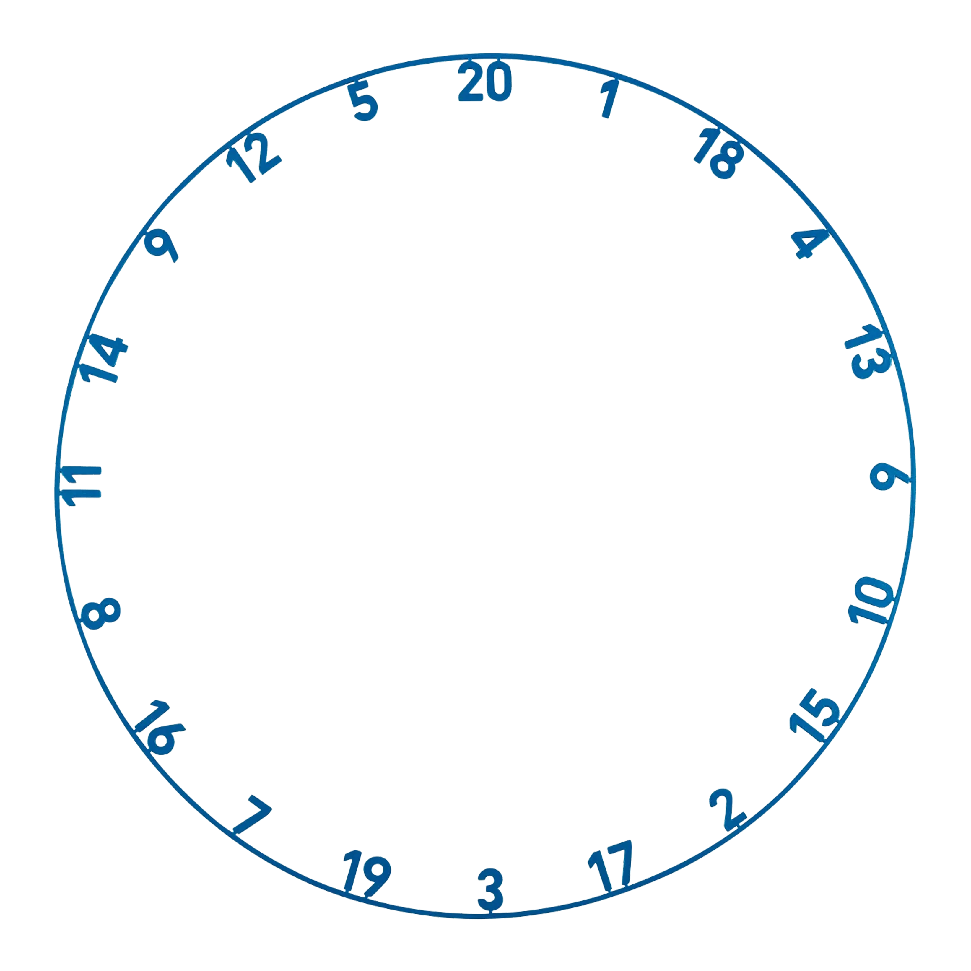 Das Bild zeigt ONE1090_Precise180_OnePiece_Lasercut_Zahlenring_ArcticBlue_1. Die Abbildung dient zur Veranschaulichung dieses Produkts oder Dateinamens.