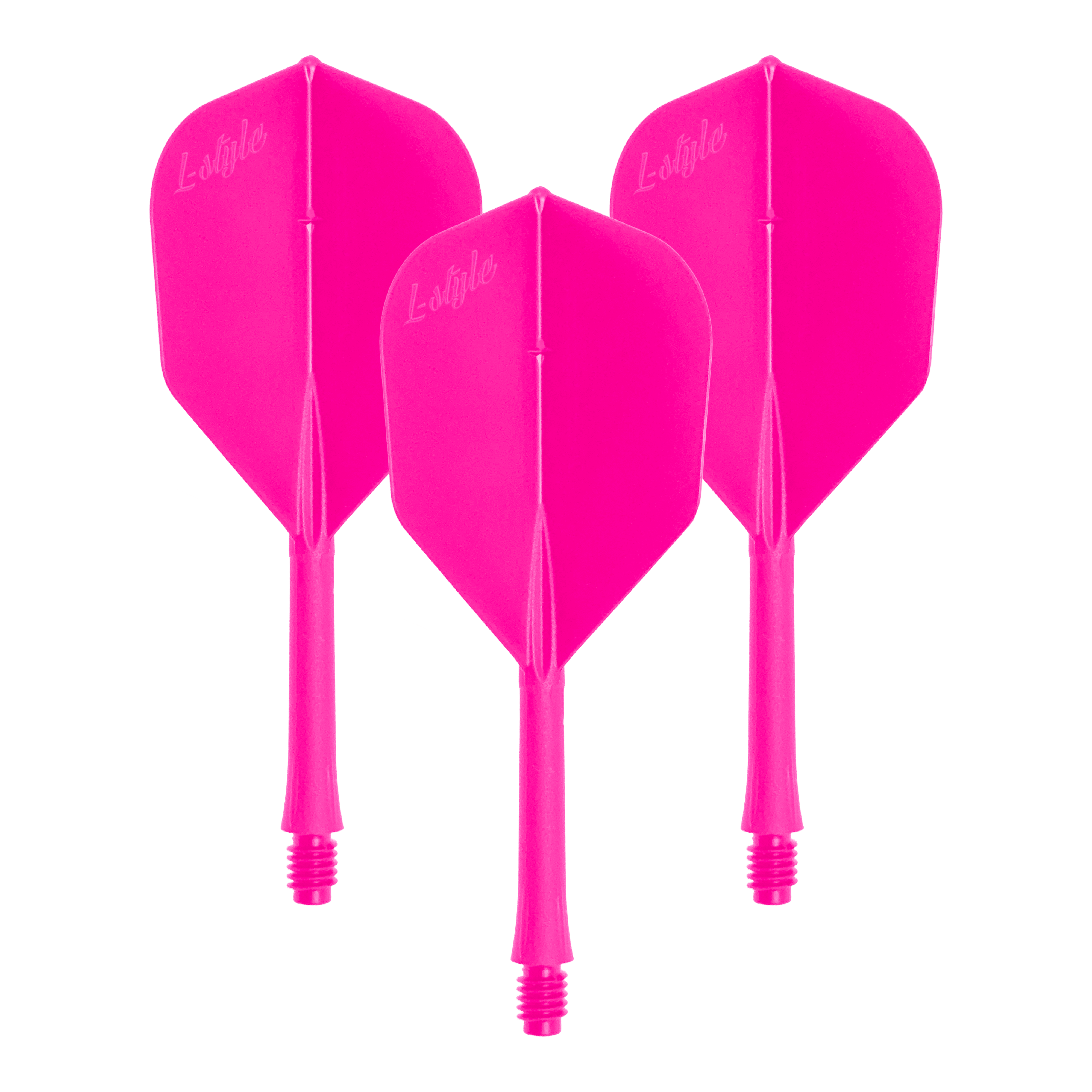 L-Style BarFlights 2BA L3 - 260 Das Bild zeigt einen Dart-Flug in Neon-Pink. Gezeigt wird der Artikel 'LSF-905_L-Style_BarFlight_NeonPink_1Set'.