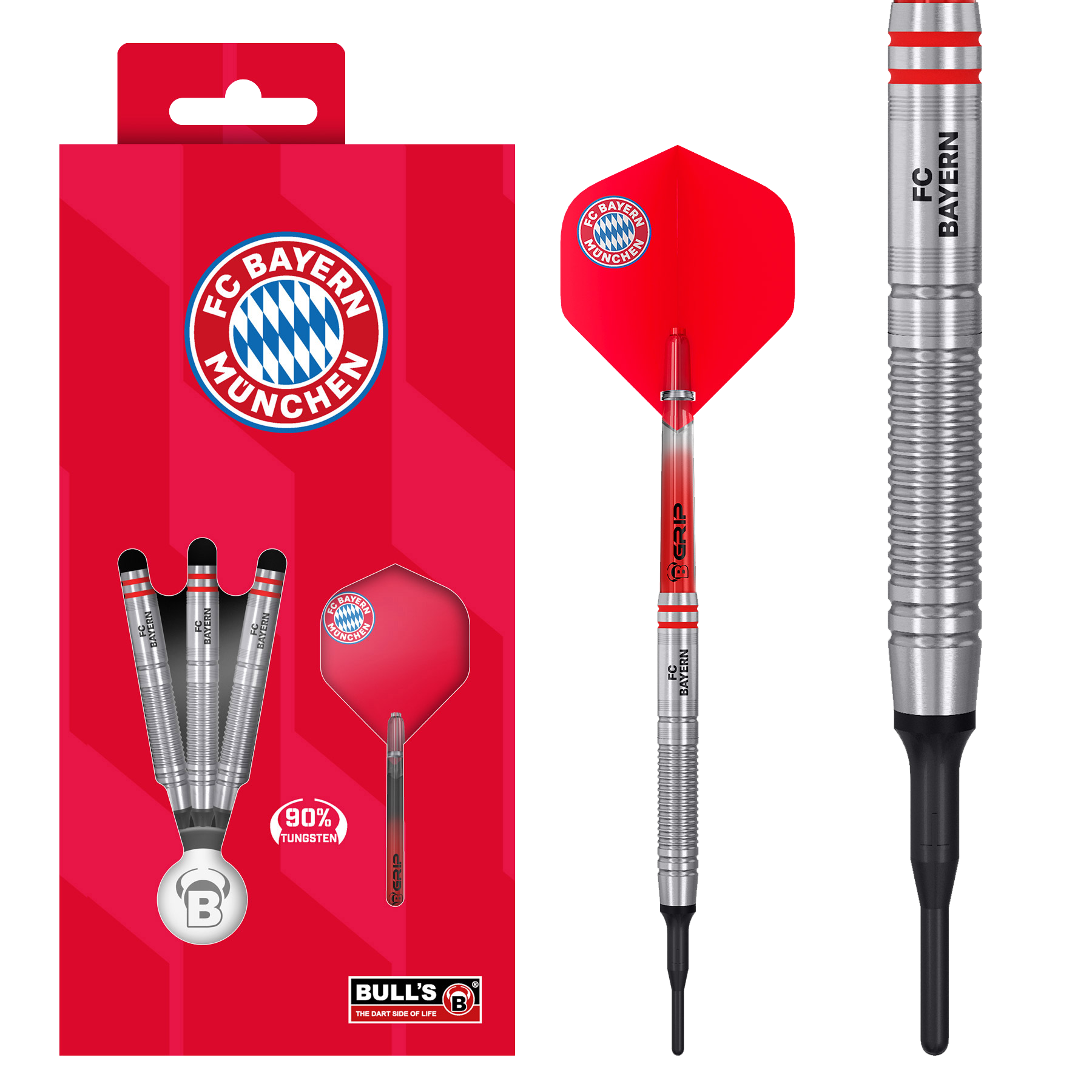 Freccette morbide al tungsteno Bulls FC Bayern Monaco - 18 g
