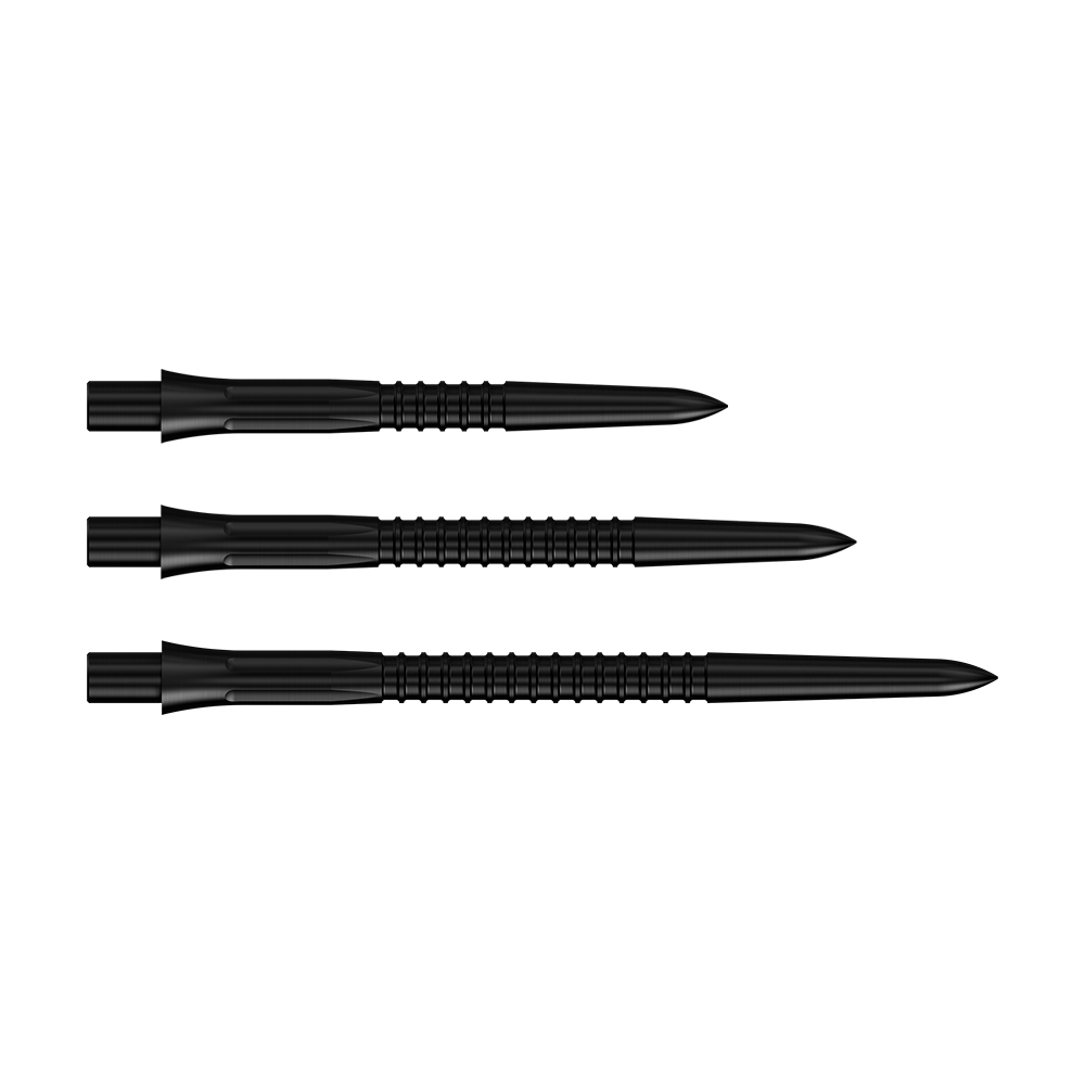 Puntas de dardos Mission Caliburn EVO GV1 - Negras Abgebildet sind die Mission Caliburn EVO Dartspitzen GV1 in Schwarz. Diese Dartspitzen sind ideal für Steeldarts geeignet.