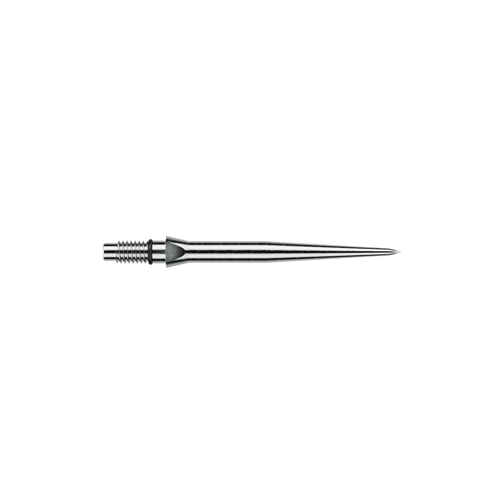 Końcówki do lotek Winmau Switch Point Smooth steel - efekt srebrny Zu sehen sind Winmau Switch Point Smooth Silver Effect Steeldartspitzen mit 26 mm Länge. Die Spitzen sind silberfarben und glänzend ausgeführt.