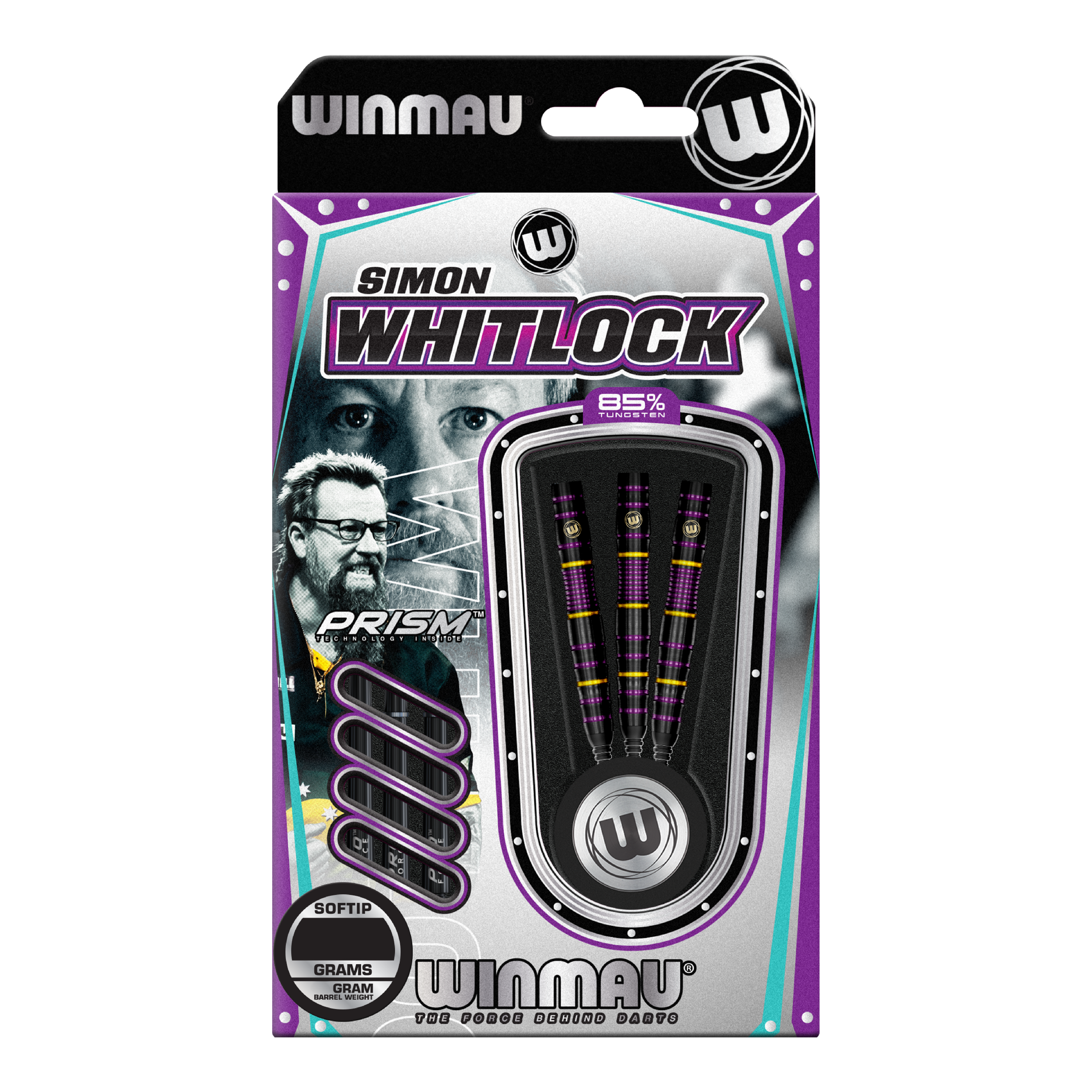 Fléchettes souples Winmau Simon Whitlock 85 Pro-Series - 20 g