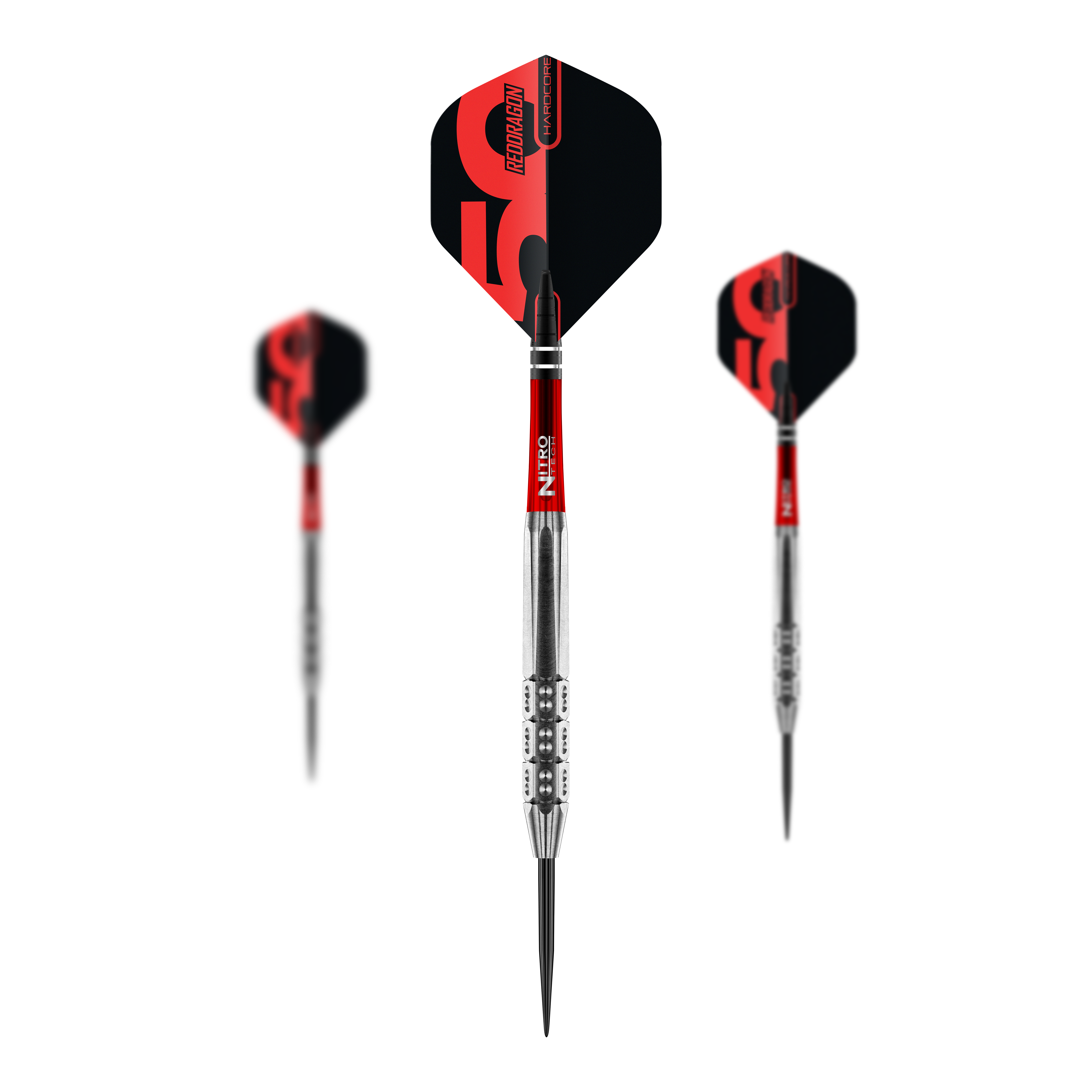 Colección 50 Aniversario Red Dragon Hexose Set 3 Steeldarts - 25 g Das Bild illustriert ein Set der Red Dragon 50 Year Collection Hexoset 3 Steeldarts mit 25g Gewicht. Diese Steeldarts sind Teil einer limitierten Sammleredition.