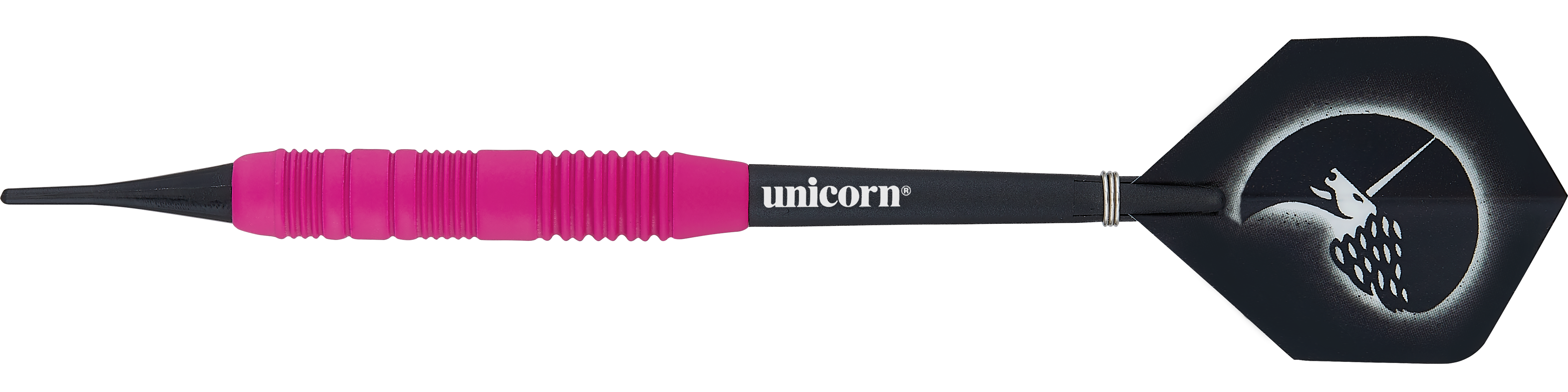 Unicorn Core Plus Rubberised Pink Softdarts - 19g