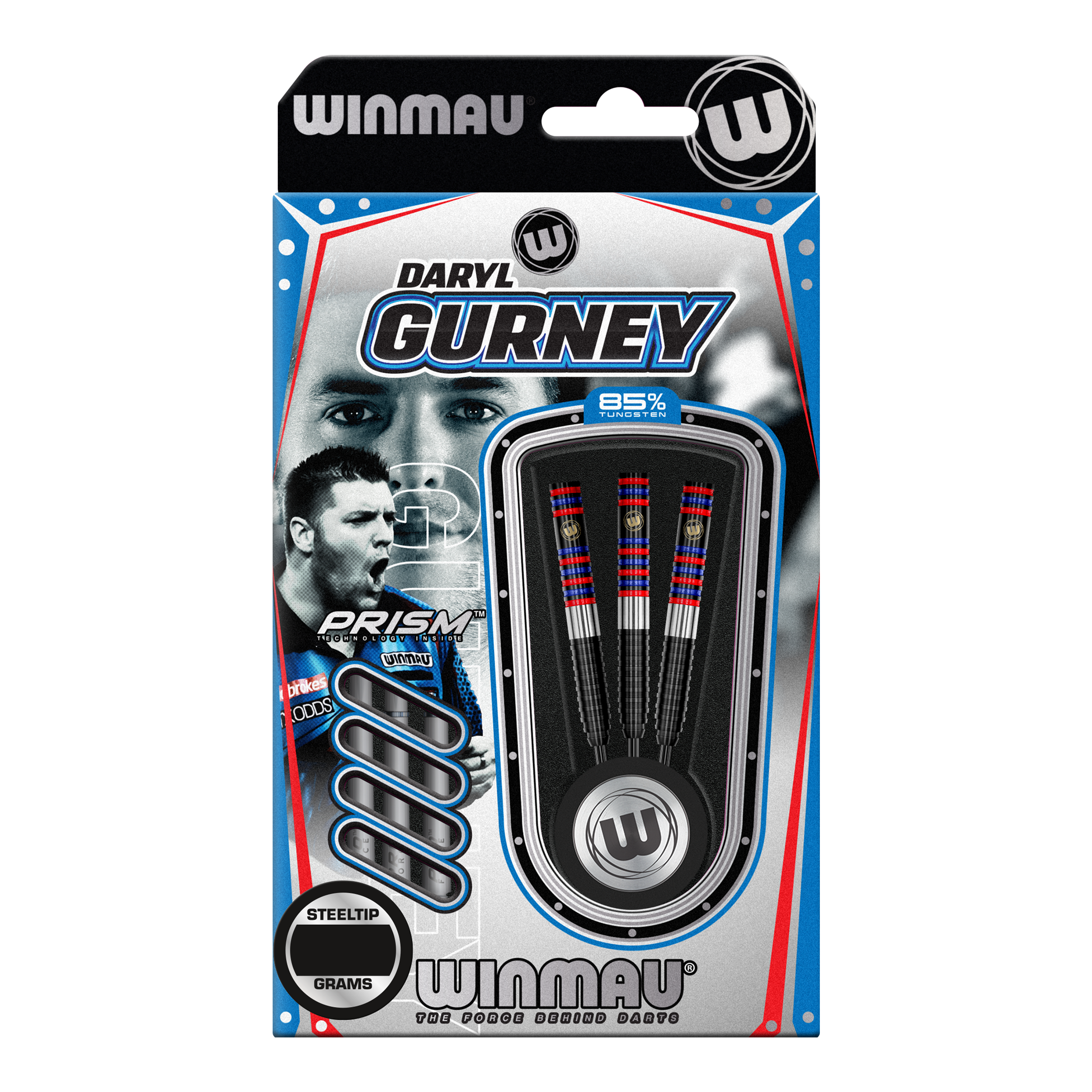Freccette in acciaio Winmau Daryl Gurney 85 Pro-Series
