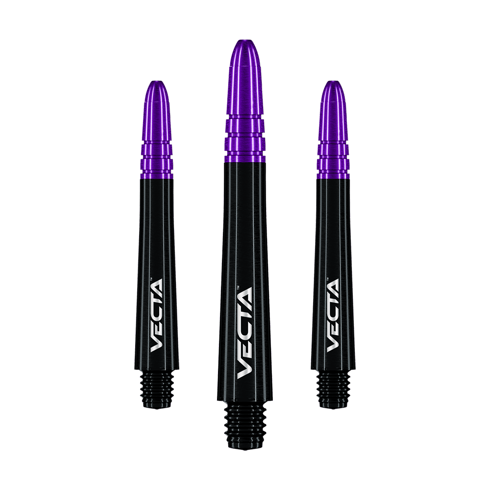 Winmau Vecta Shafts - Schwarz Lila