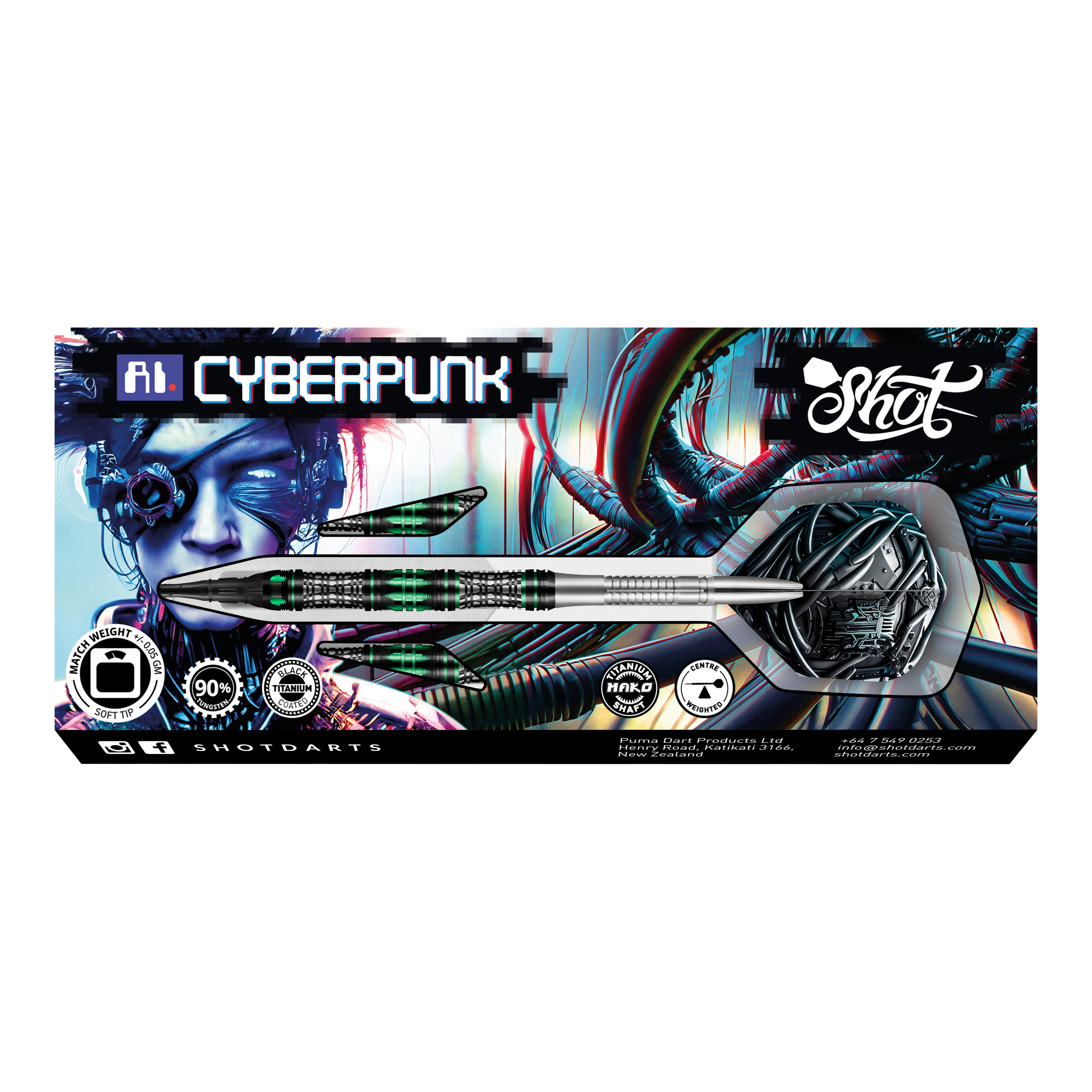 Shot AI Cyberpunk Softdarts - 20g