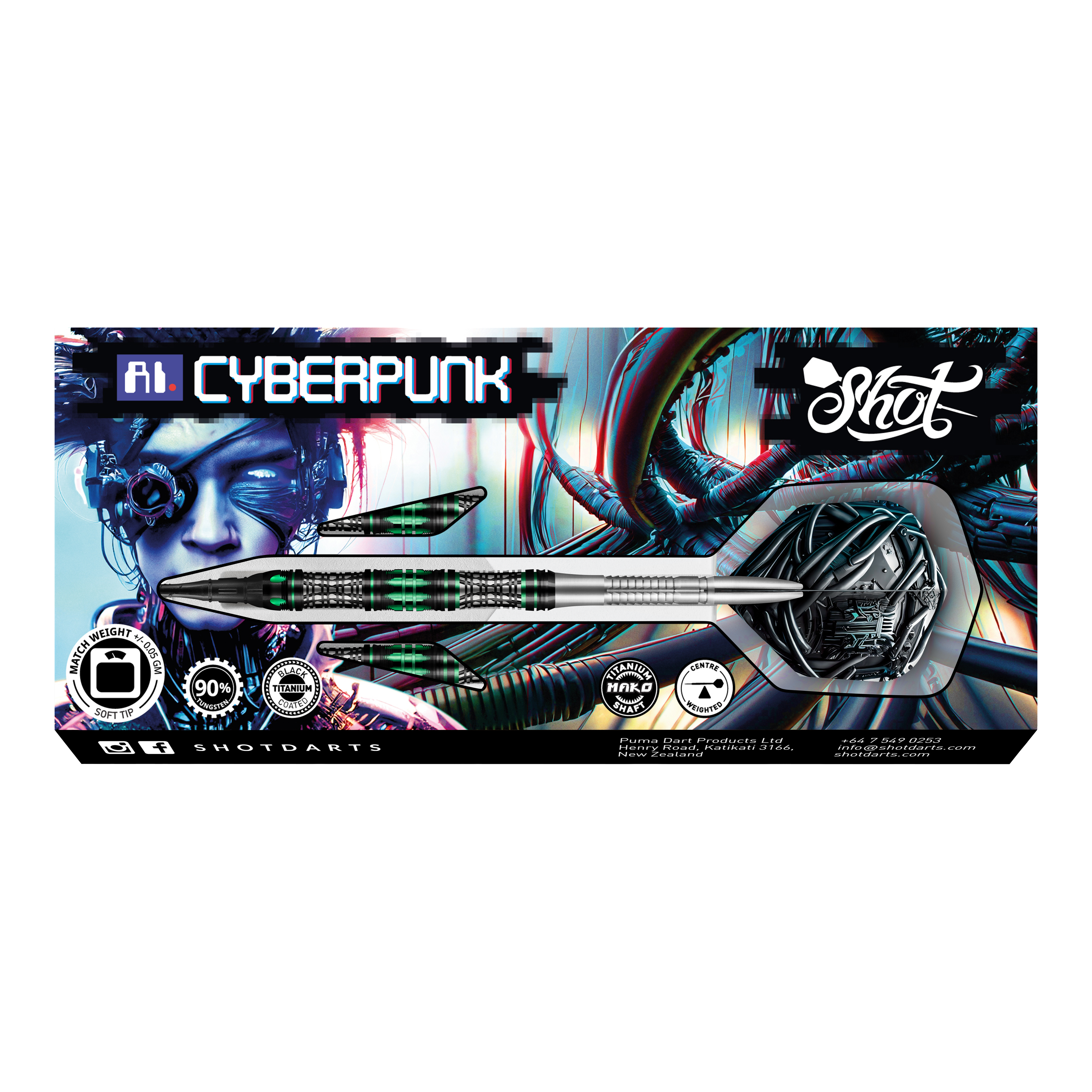 Miękkie rzutki Shot AI Cyberpunk - 20g