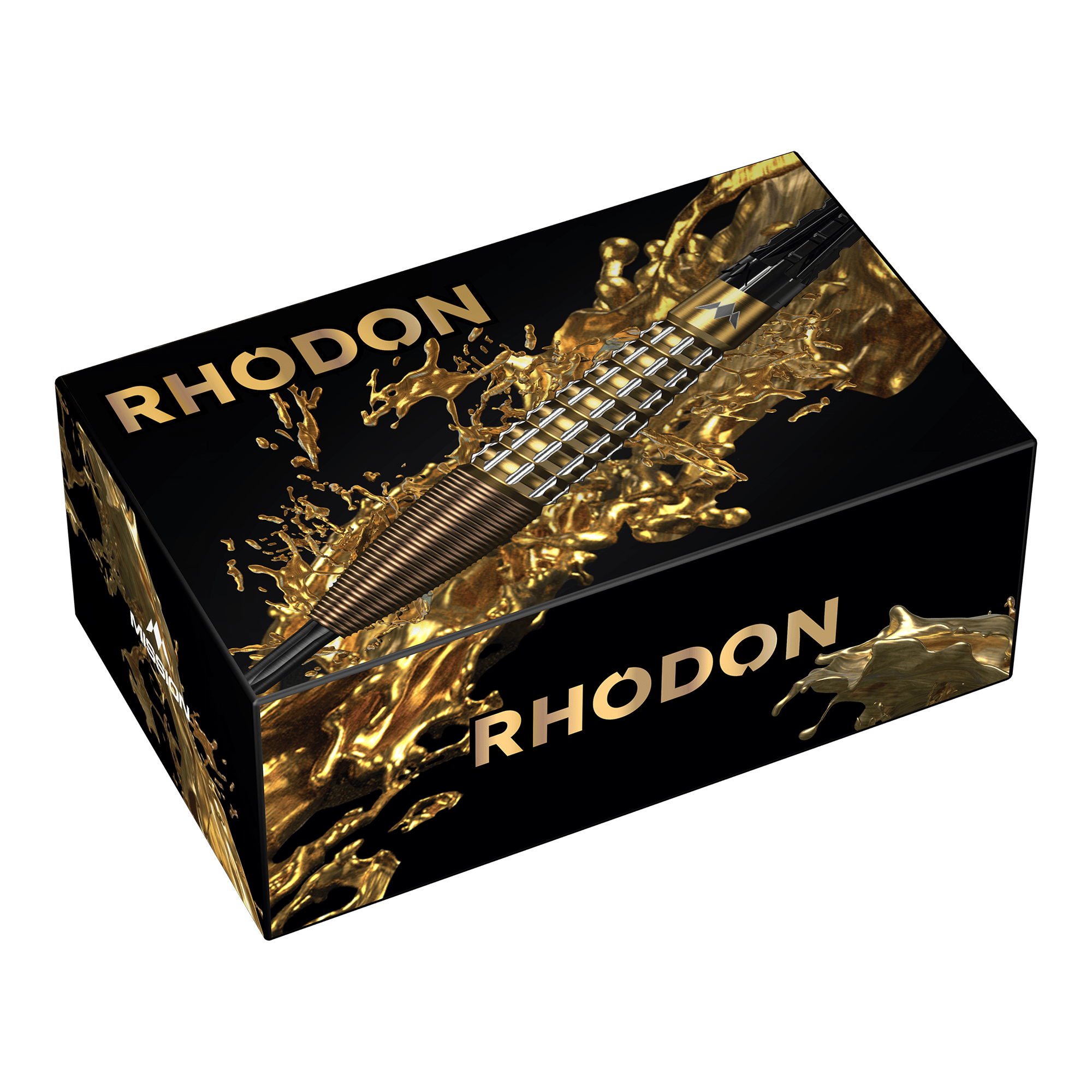 Ocelové šipky Mission Rhodon - 23g Hier ist das Produkt Mission Rhodon Steeldarts - 23g abgebildet. Die Steeldarts eignen sich ideal für Wettkämpfe und Training.