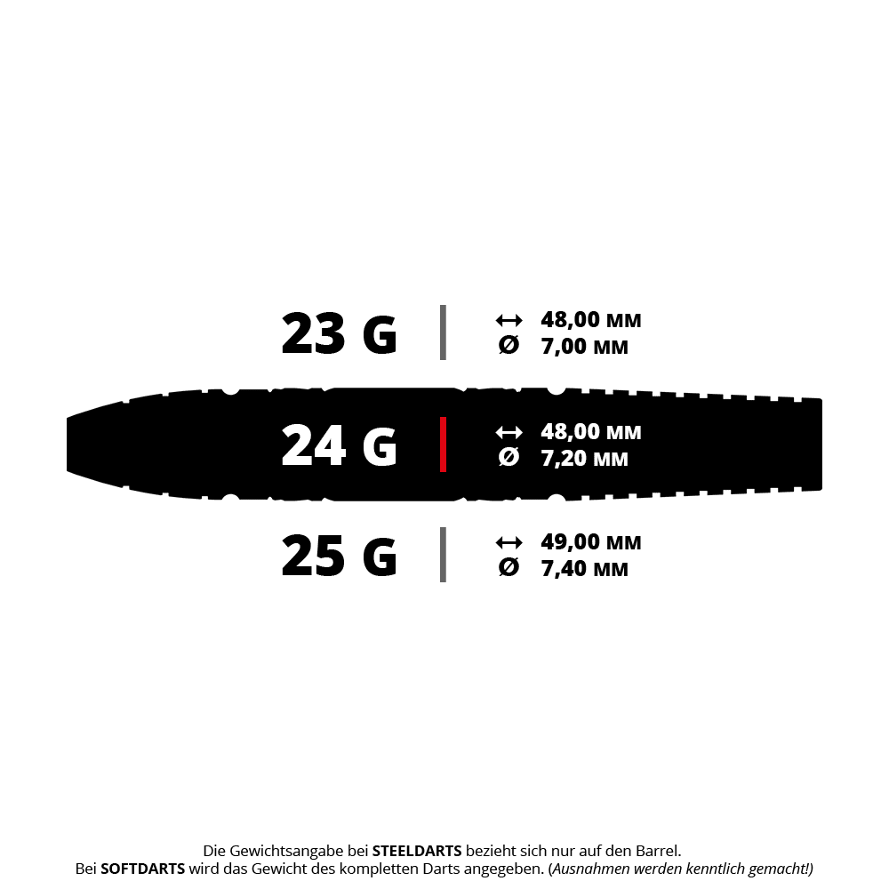 Das Bild zeigt einen Target Star Wars Tie Fighter Swiss Point Steeldart. Es handelt sich um die 24g Variante mit speziellem Star Wars Design.