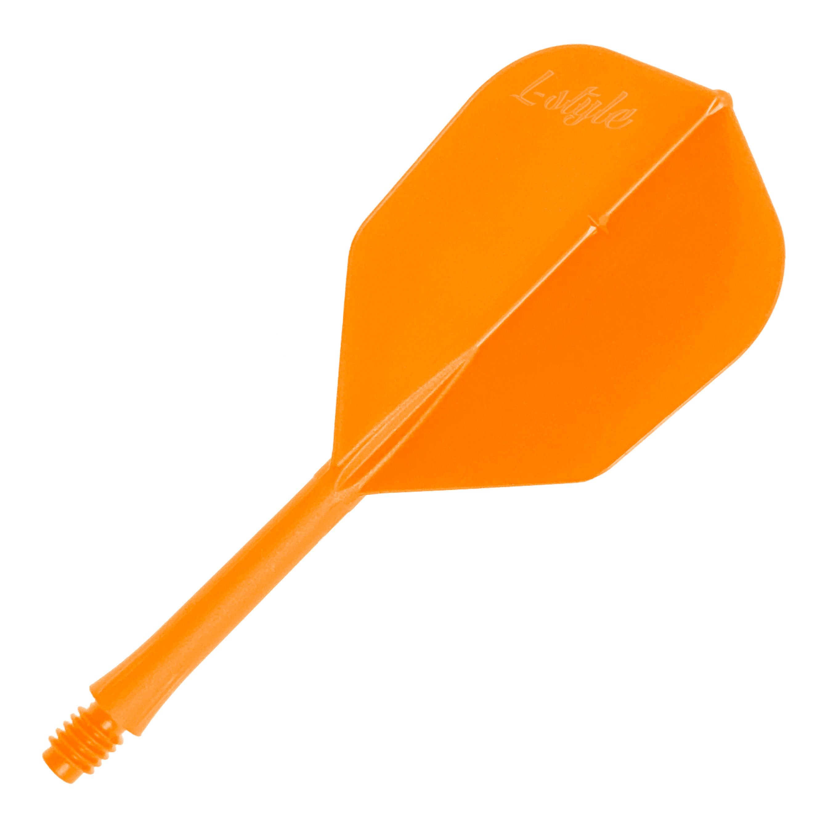 L-Style BarFlights 2BA L3 - 260 Ein Einzelstück eines BarFlight Dartflugs in Neonorange ist abgebildet. Das Produkt ist für Dartpfeile geeignet.