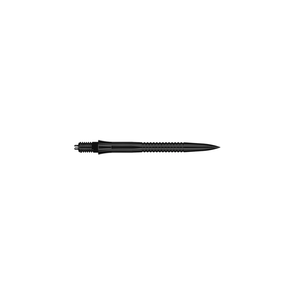 Puntas de dardo Caliburn EZ-EVO - Ranuradas - Negras Zu sehen ist eine EVO201 Caliburn EZ-EVO Dartspitze mit Rillen in Schwarz und einer Länge von 28 mm. Die Dartspitze eignet sich besonders für den Einsatz im Dartsport.