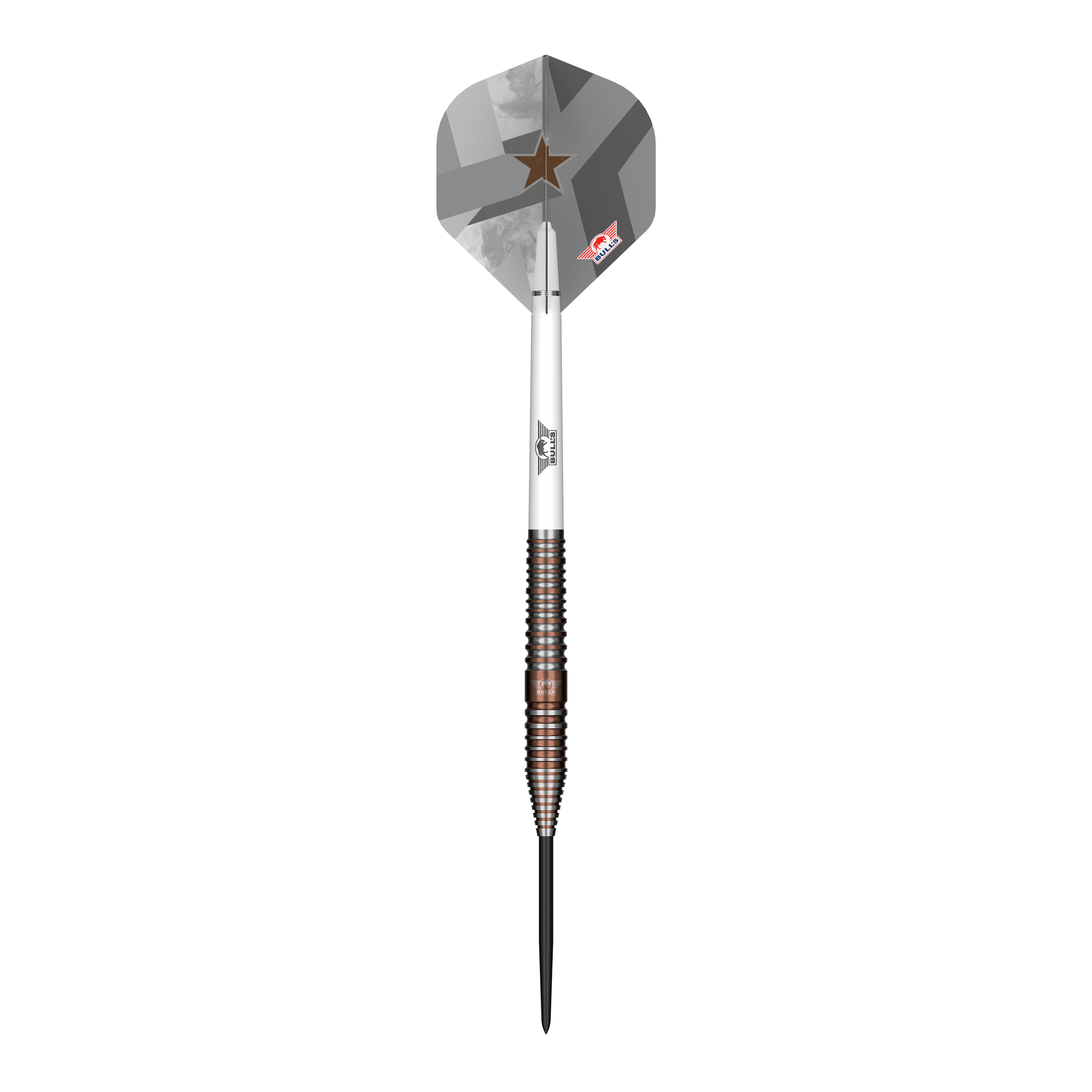 Bulls NL Max Hopp E5 Steeldarts Abgebildet ist der Bulls NL Max Hopp E5 Steeldarts. Der Dartpfeil hat ein modernes Design und eignet sich für Steeldart-Spieler.