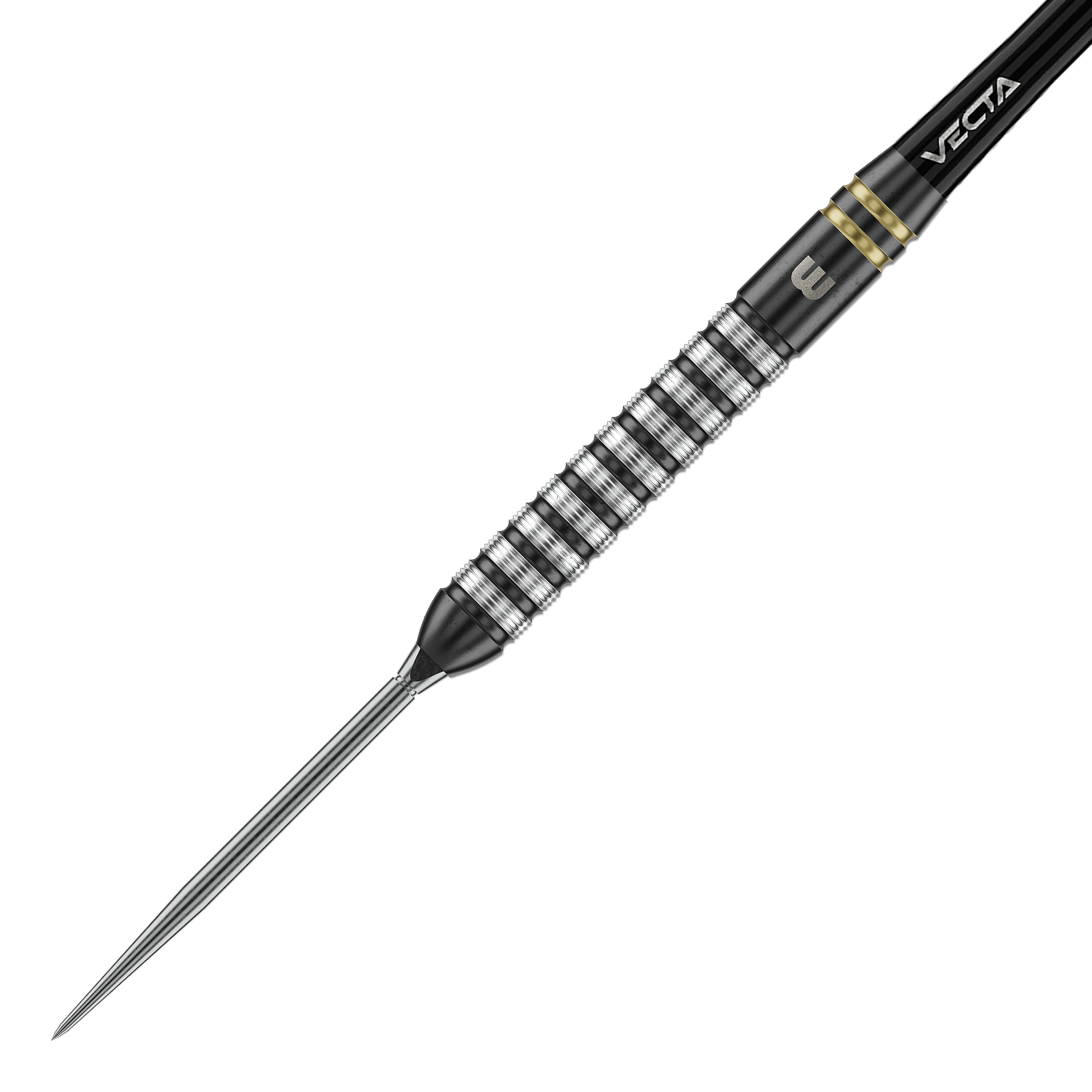 Das Foto zeigt Winmau Gian Van Veen TS Switch Point Steeldarts. Der Dartpfeil ist detailliert abgebildet.