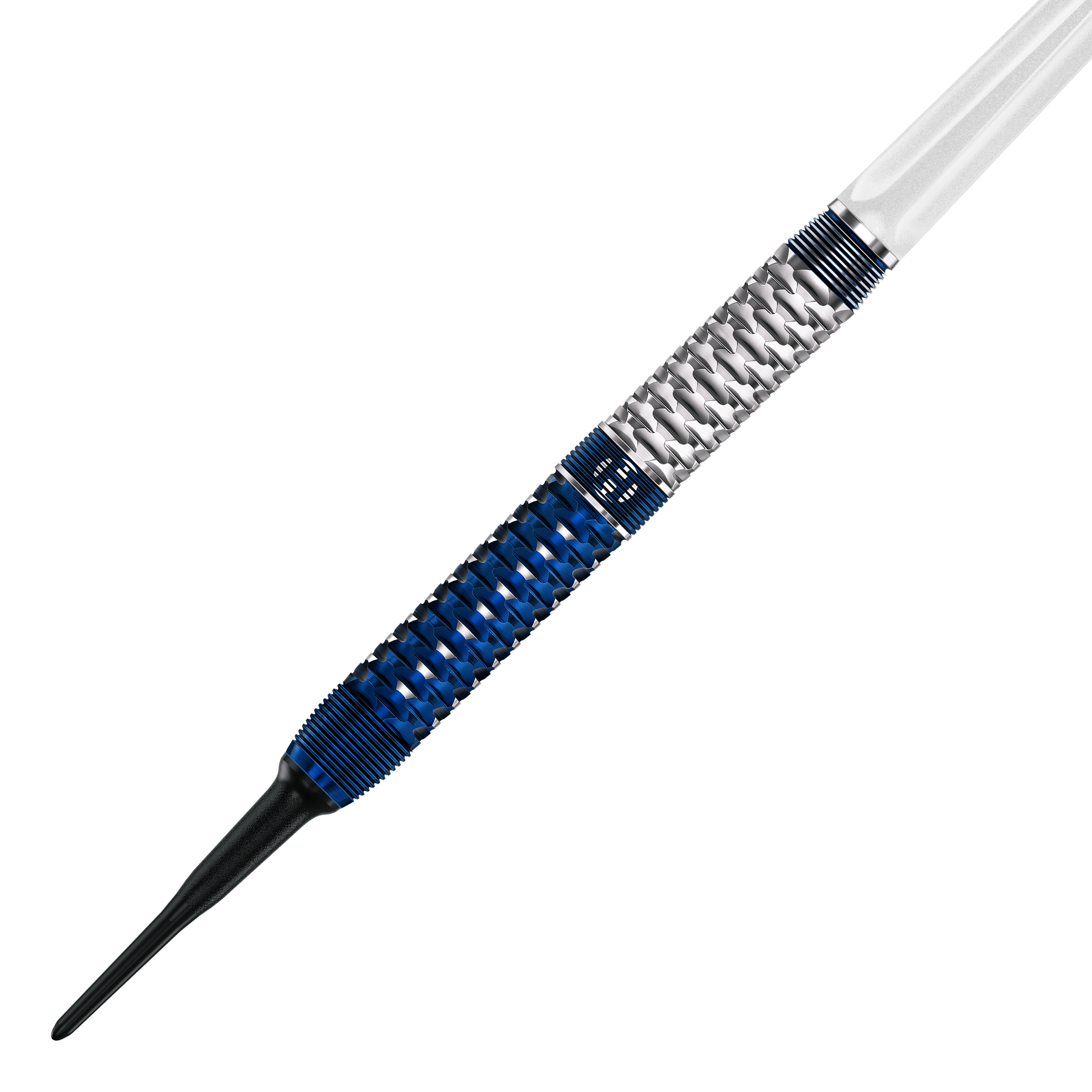 Harrows GEO Parallel Softdarts Zu sehen ist ein Harrows GEO Parallel Softdart im Detail. Es handelt sich um ein modernes Dartpfeil-Modell für Softdartspiele.