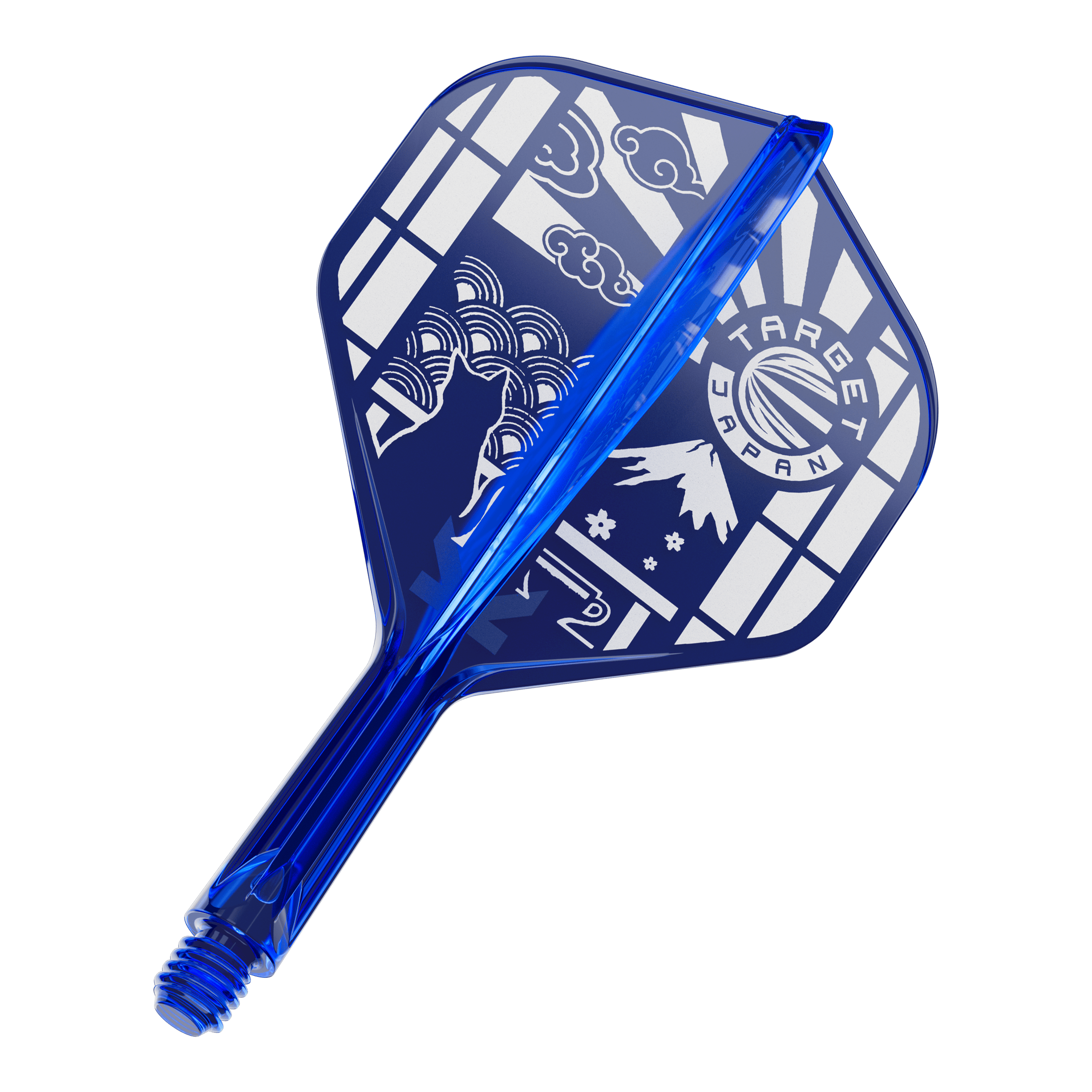 Target Japan K-Flex Blue Limited No2 Standard Flights Zu sehen ist das Produkt '410291 Target Japan K-Flex Blue Limited No2 Flights 19mm 1'. Diese blauen Flights sind eine limitierte Edition für Darts.