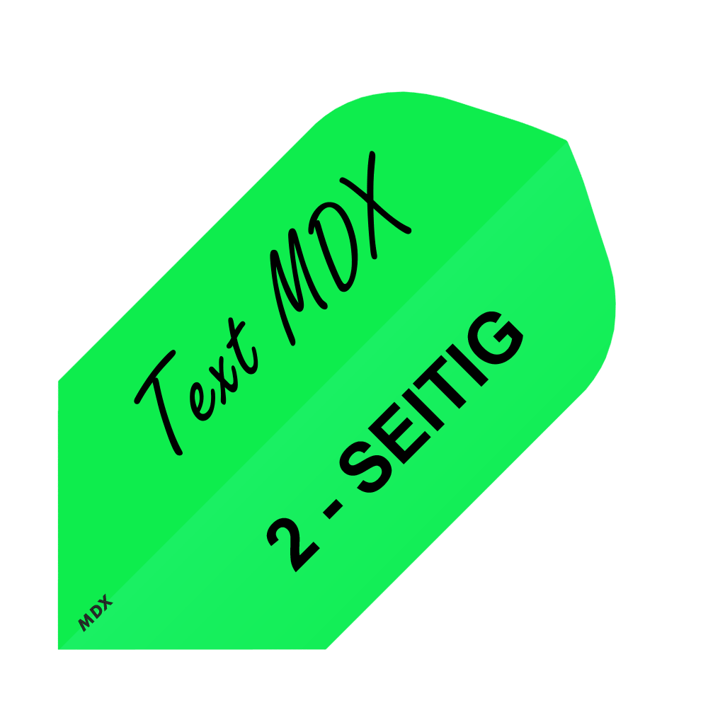 10 sada potištěných letů na 2 stranách - požadovaný text - MDX Slim