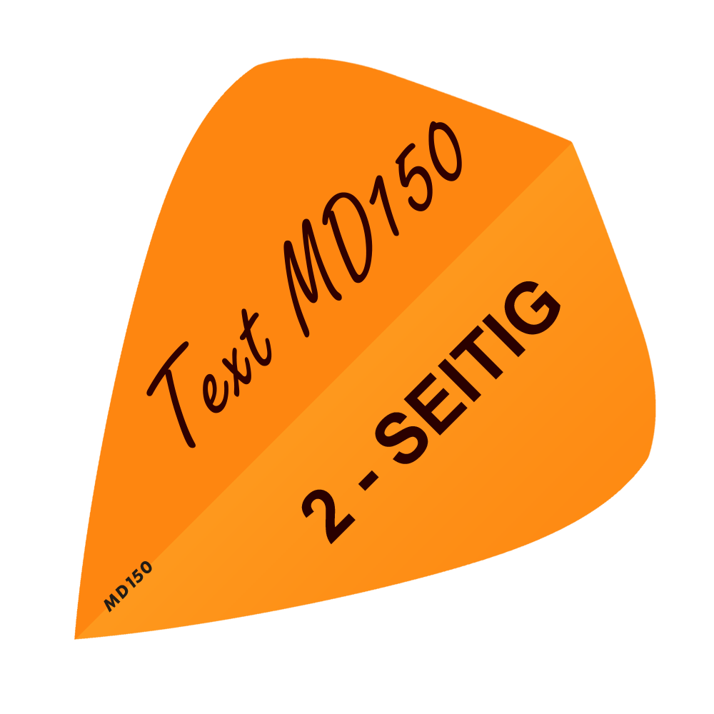 10 set di alette stampate su 2 lati - testo desiderato - aquilone MD150