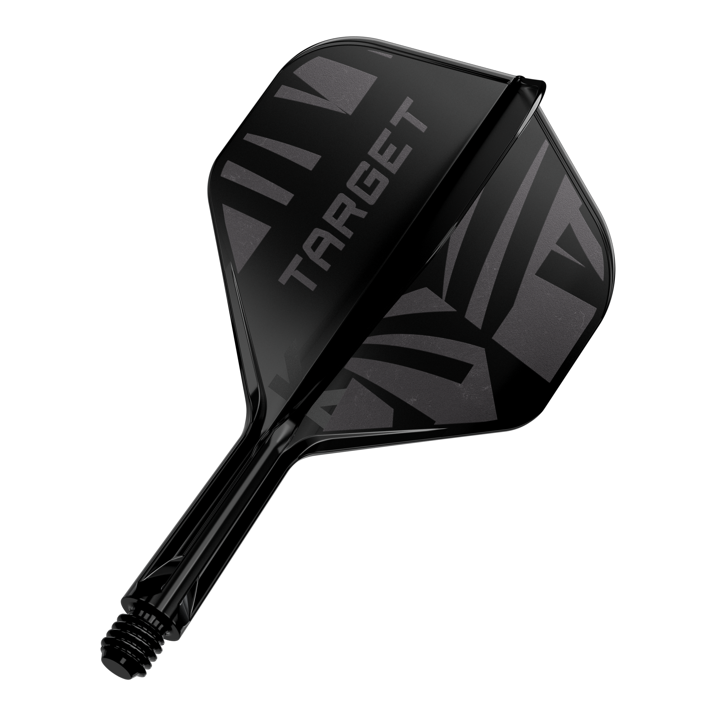 Standardní letky Target K-Flex Black No2 Ein Target K-Flex Black No2 Standard Flight in 19 mm ist zu sehen. Das Produkt ist einzeln abgebildet.