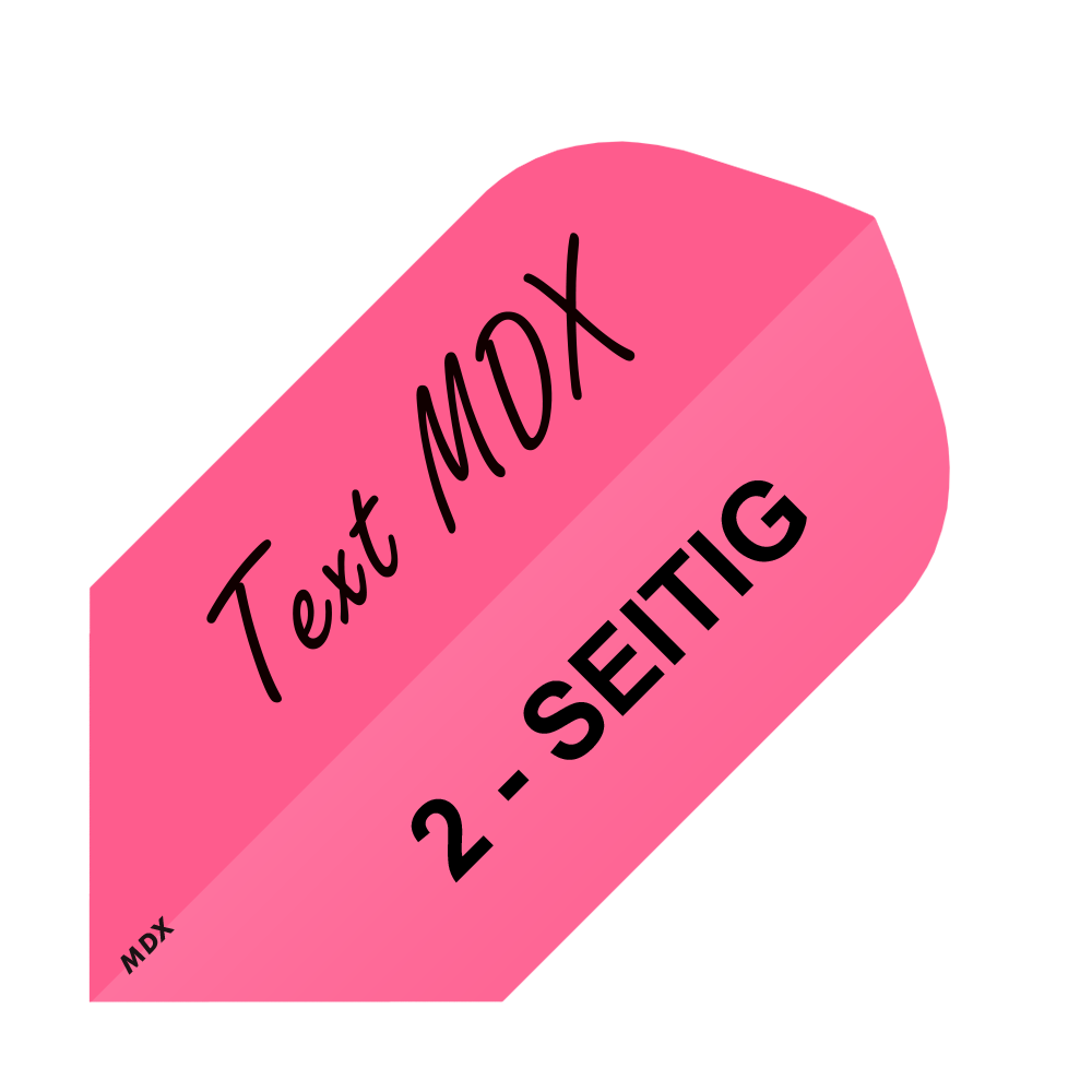 10 zestawów zadrukowanych przelotek z 2 stron - wybrany tekst - MDX Slim
