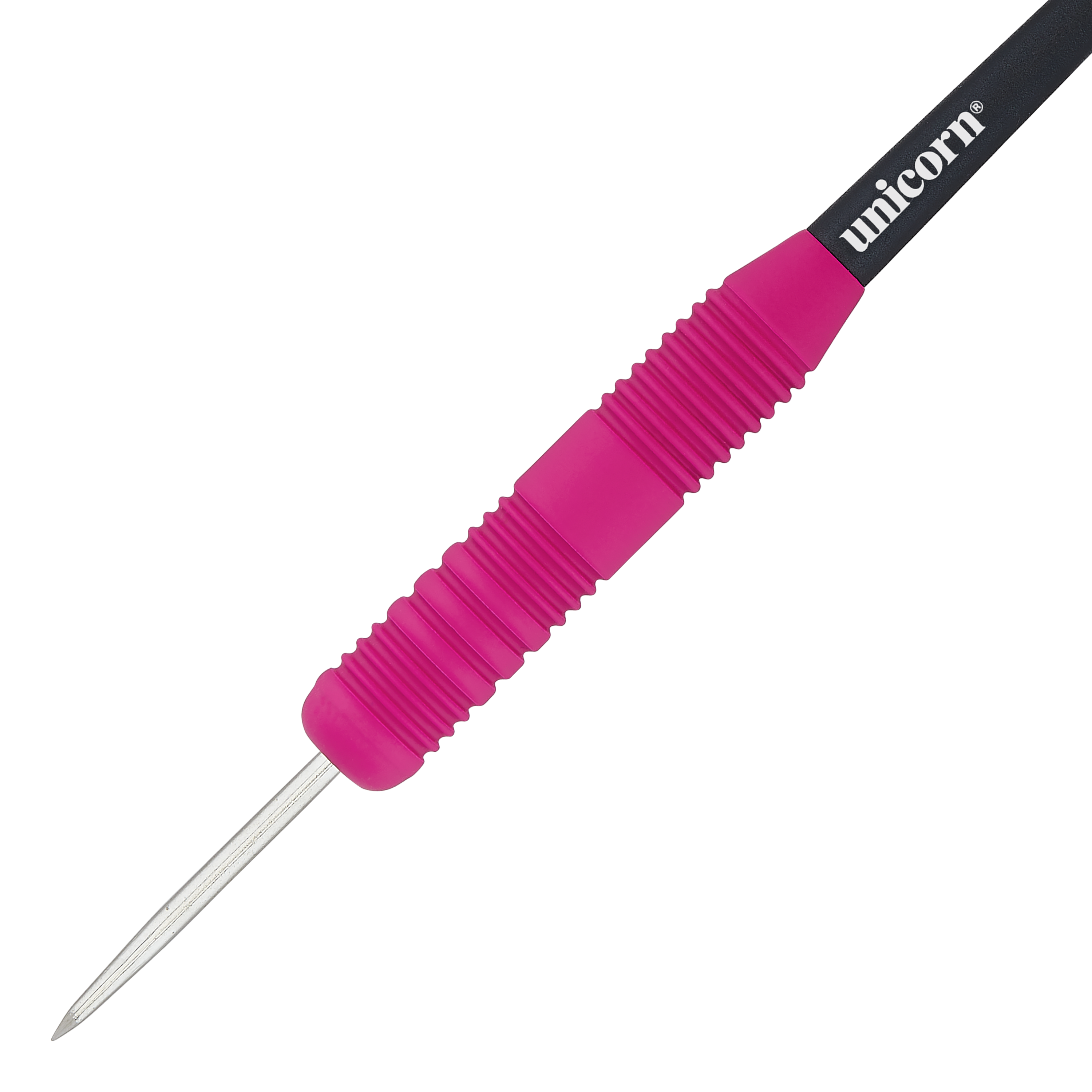 Fléchettes Unicorn Core Plus en acier rose caoutchouté