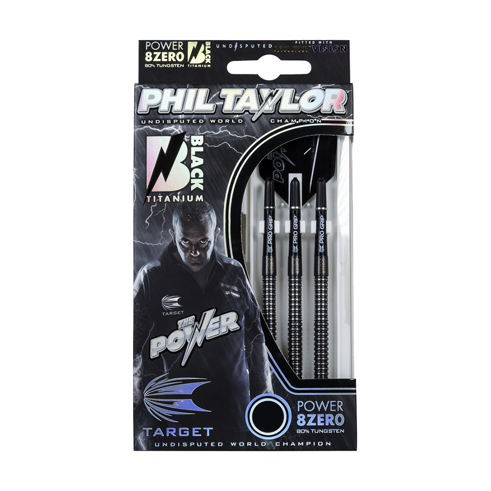 Target Phil Taylor Power 8zero Zwart Titanium Softdarts - 19g