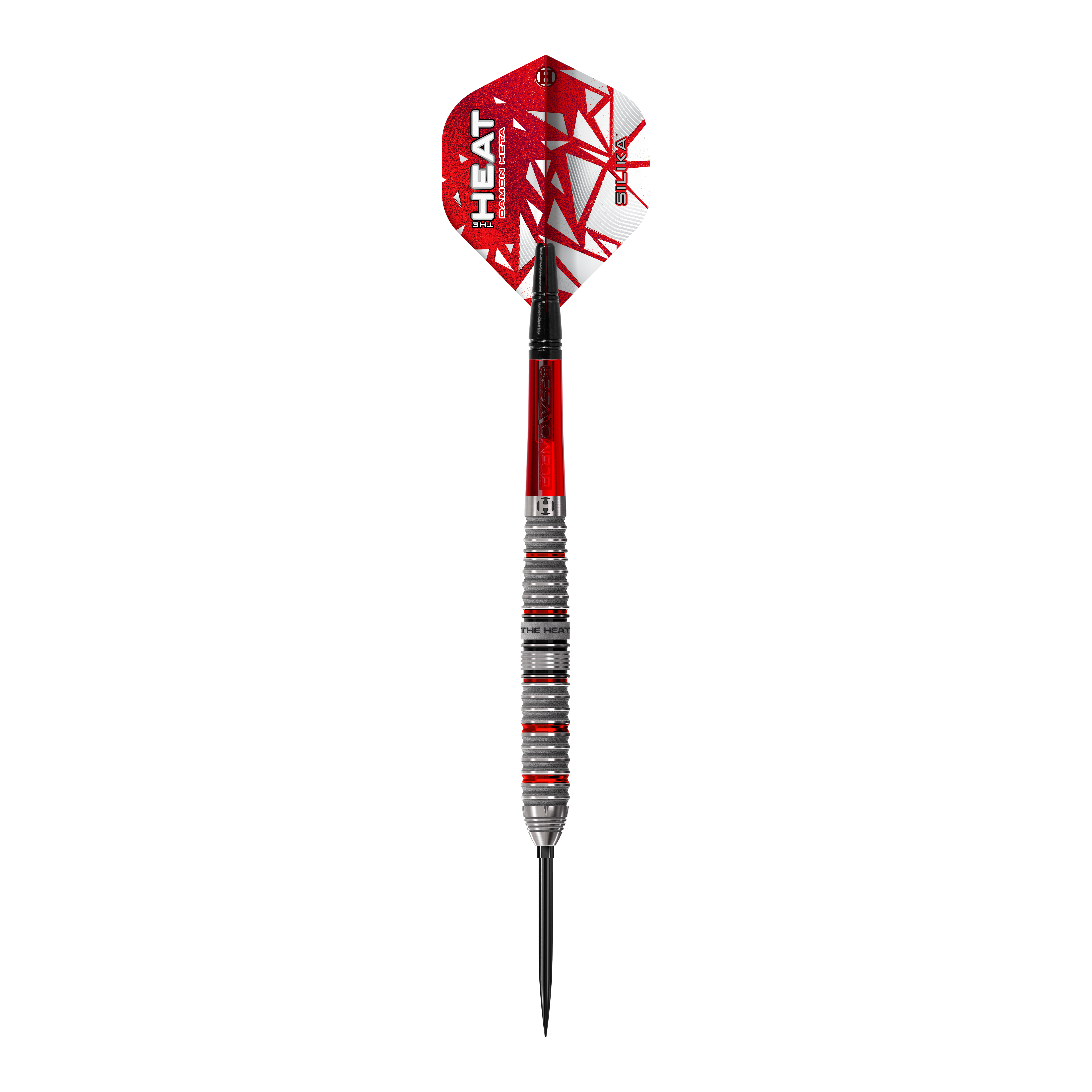 Dardos de acero Harrow Damon Heta Serie 4 Quick Point Zu sehen ist das Produkt Harrows Damon Heta Series 4 Quick Point Steeldarts. Die Darts bieten dem Spieler eine hochwertige und professionelle Ausrüstung.