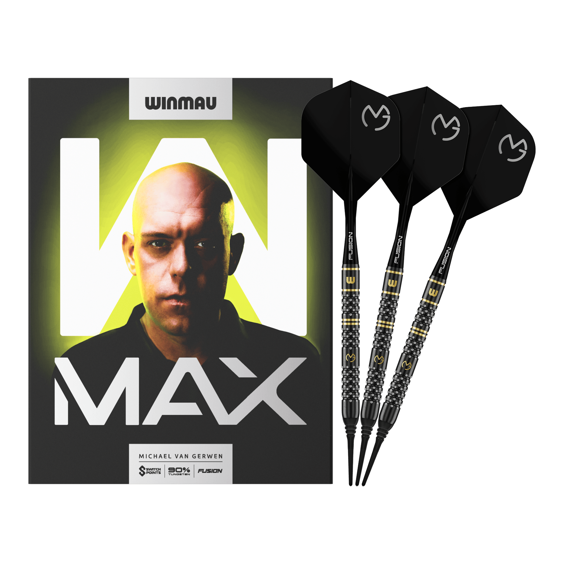 Winmau Michael Van Gerwen W-MAX fléchettes souples - 18g