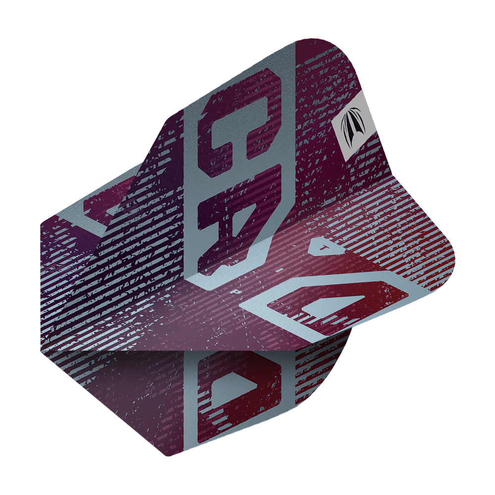 Target Pro Ultra Cryo No6 Flights - 3 Sets in Nahaufnahme. Das Bild zeigt das Design und die Farben der Dart Flights.