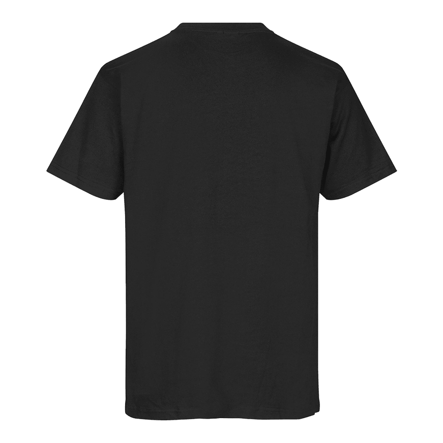 Tričko Barrels and Shafts - Černé Dies ist ein einfaches schwarzes T-Shirt. Auf dem Bild ist die Rückseite des T-Shirts zu sehen.