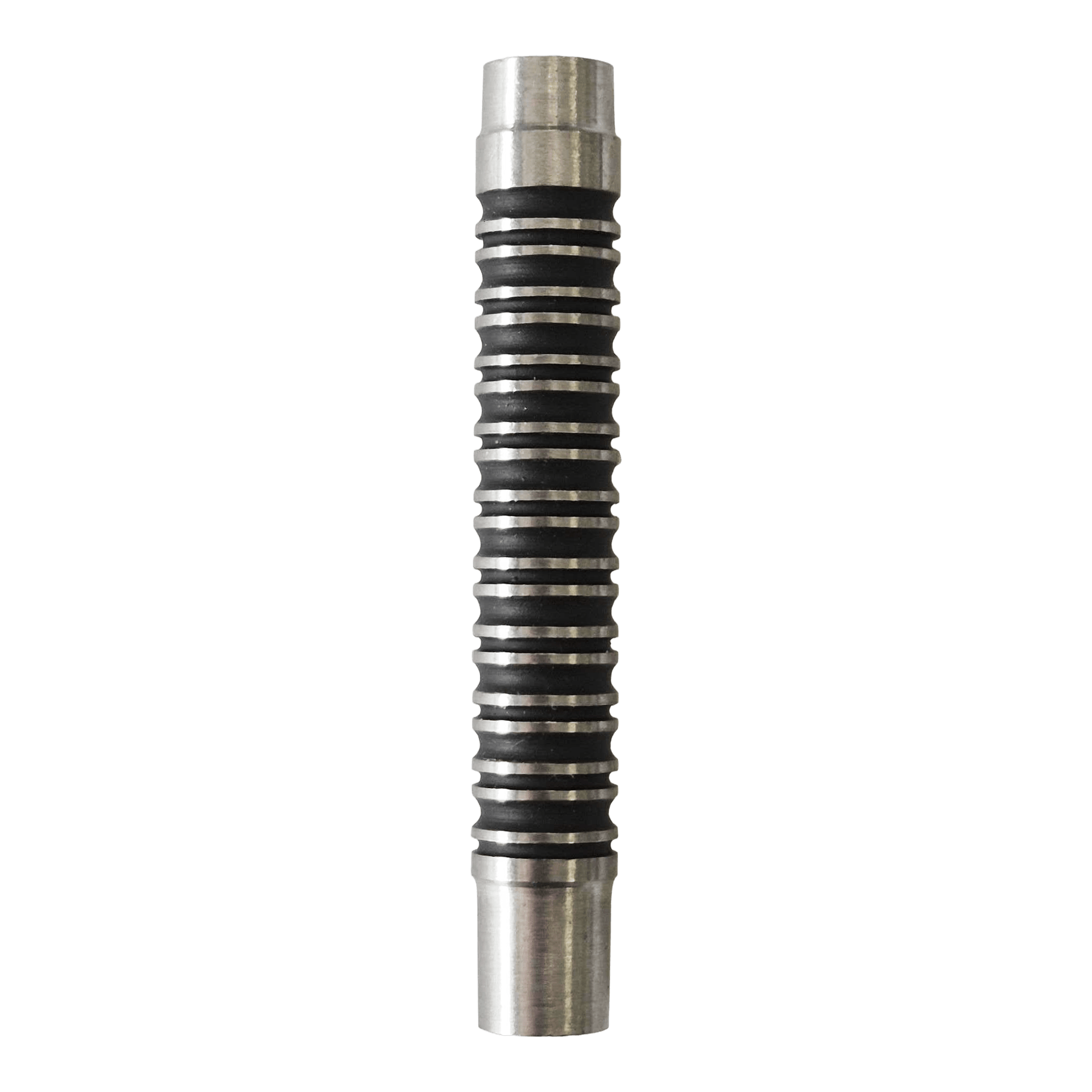 Zu sehen sind die McDart Black Ring 2 Softdart Barrels - 18g. Sie besitzen eine schwarze Farbe mit auffälligen Ringen.