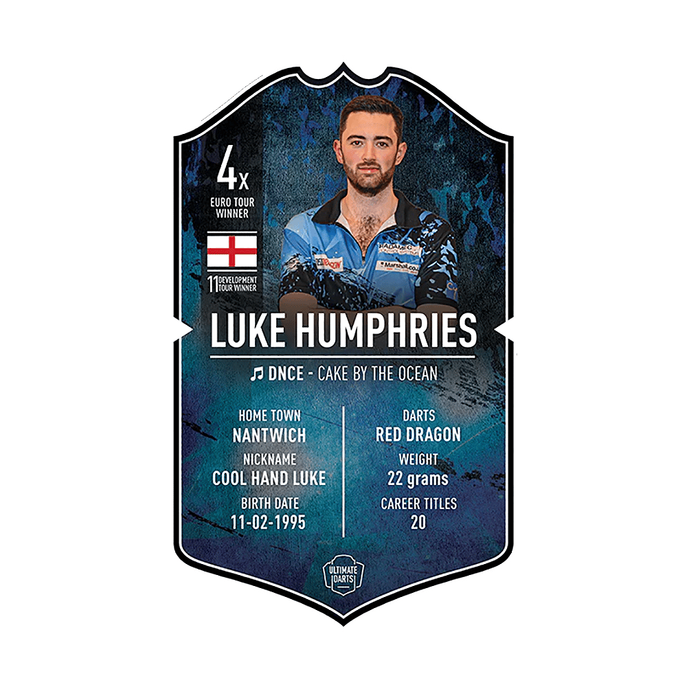 Tarjeta de dardos Ultimate - Luke Humphries