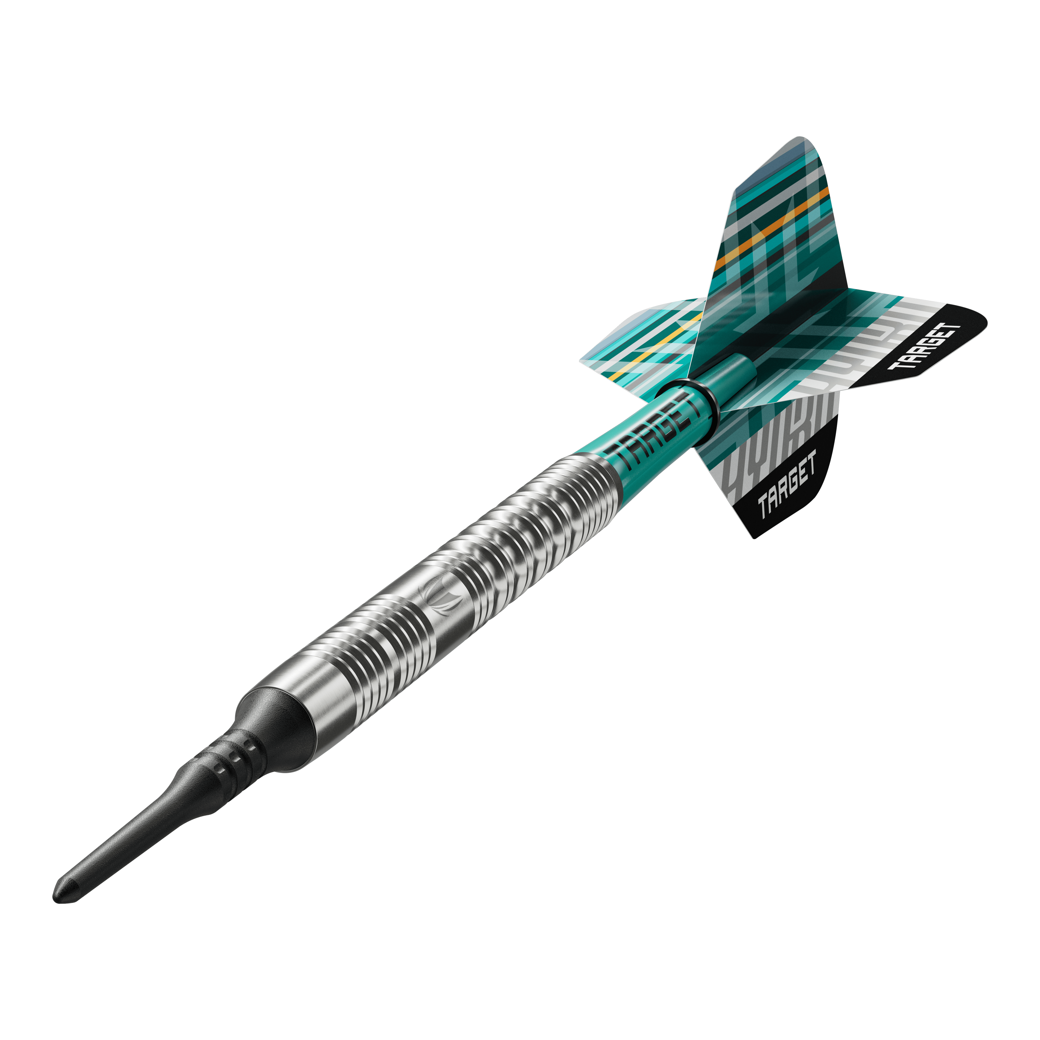 Target Hydro 12 freccette morbide Hier sieht man die Target Hydro 12 Softdarts. Sie eignen sich gut für Freizeit und Wettkampf.