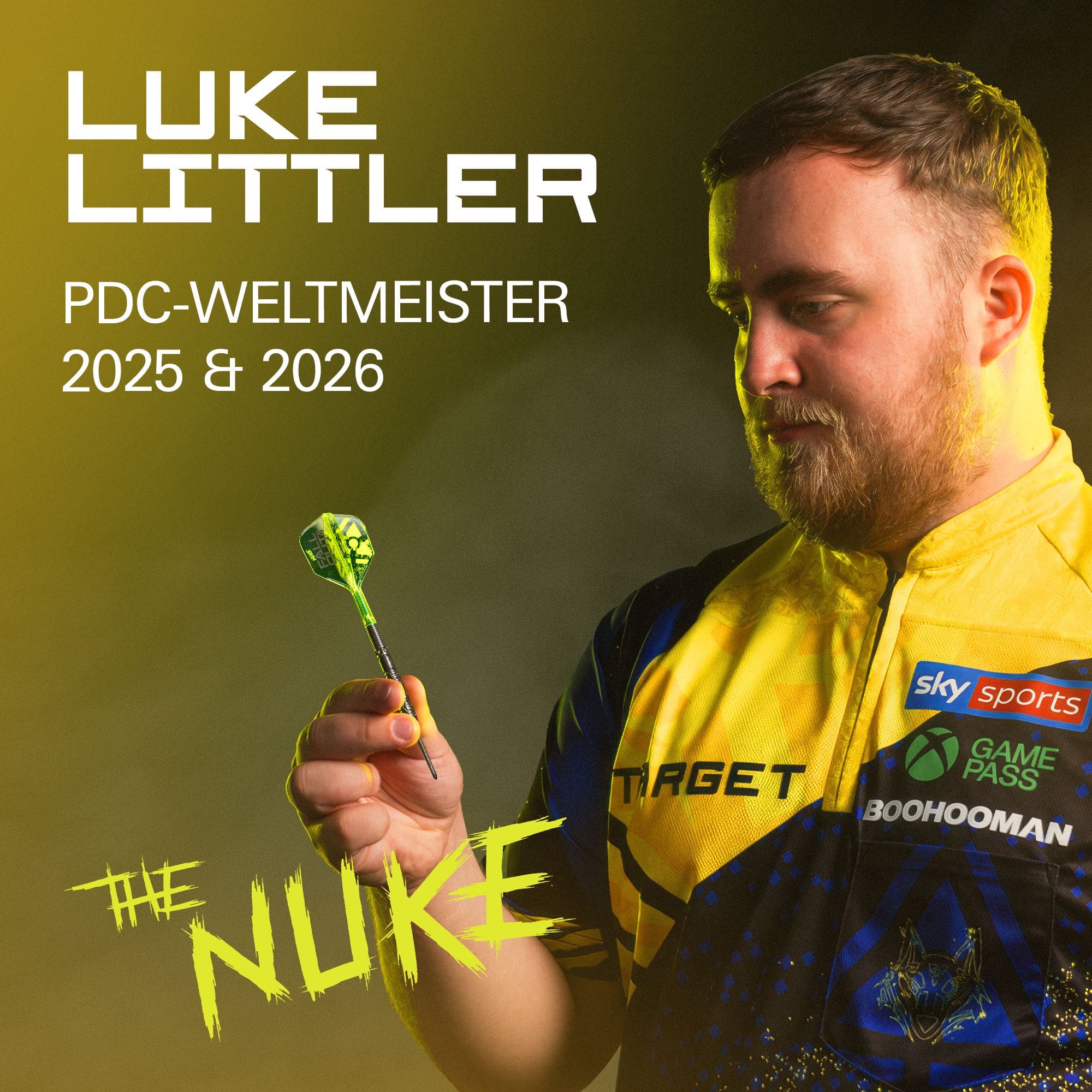 Target K-Flex Luke Littler Fallout No6 Flights Target K-Flex Luke Littler Fallout No6 Flights werden präsentiert. Die Flights sind ein Zubehör für Dartspieler.