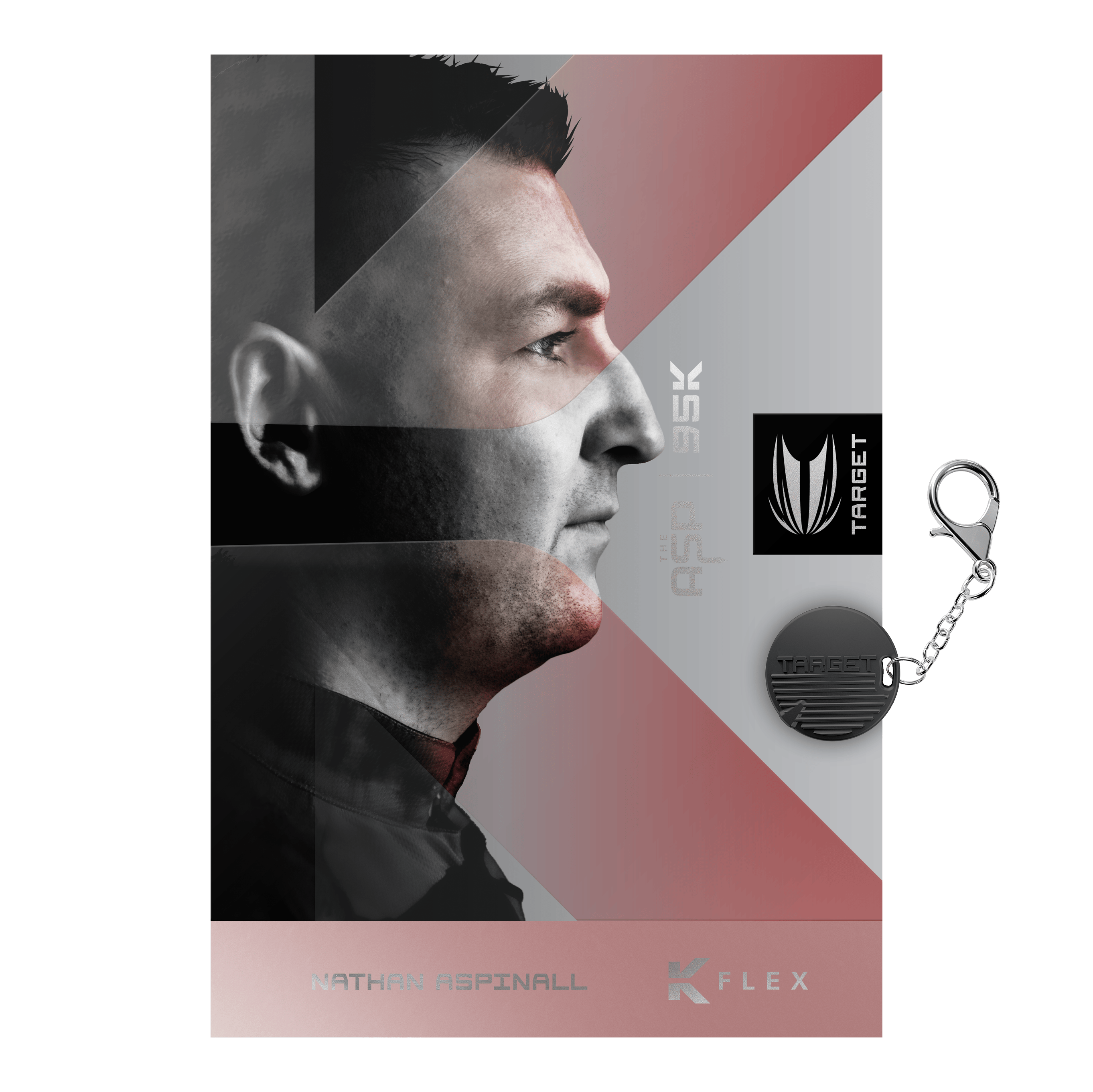 Šipky Target Nathan Aspinall 95K Swiss Point Steel Abbildung der Target Nathan Aspinall 95K Swiss Point Steeldarts. Das Bild zeigt die Details und das Design der Pfeile.