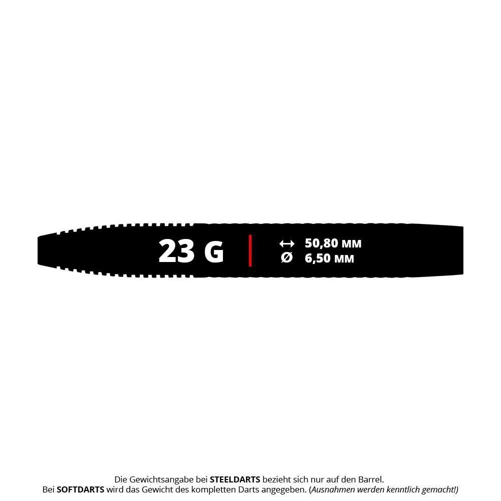 Auf dem Bild ist das Winmau John Brown Signature Edition Steeldarts - 23g Set zu erkennen. Diese Steeldarts sind für ambitionierte Spieler konzipiert.