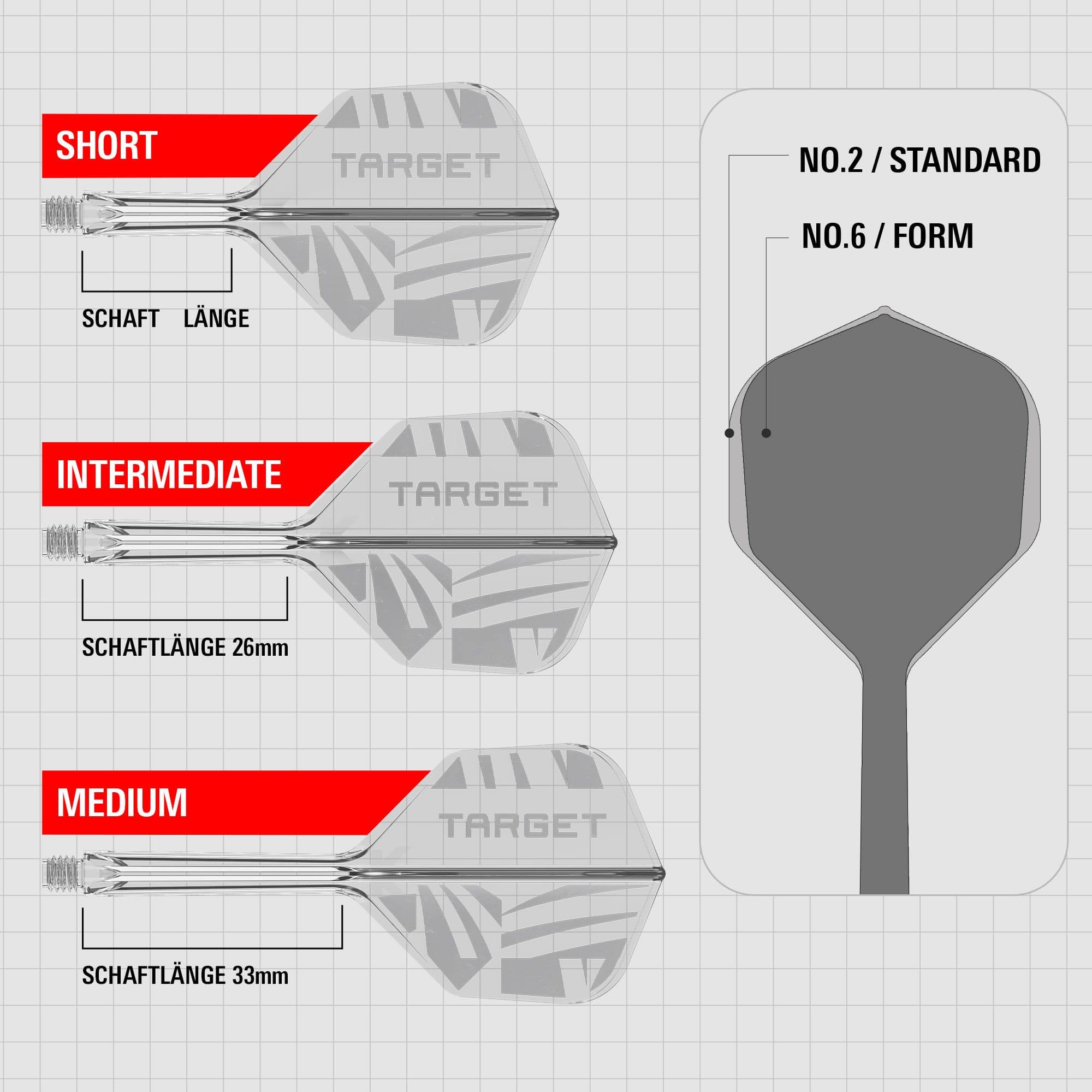 Target K-Flex Clear No6 Flights Target K-Flex Clear No6 Flights