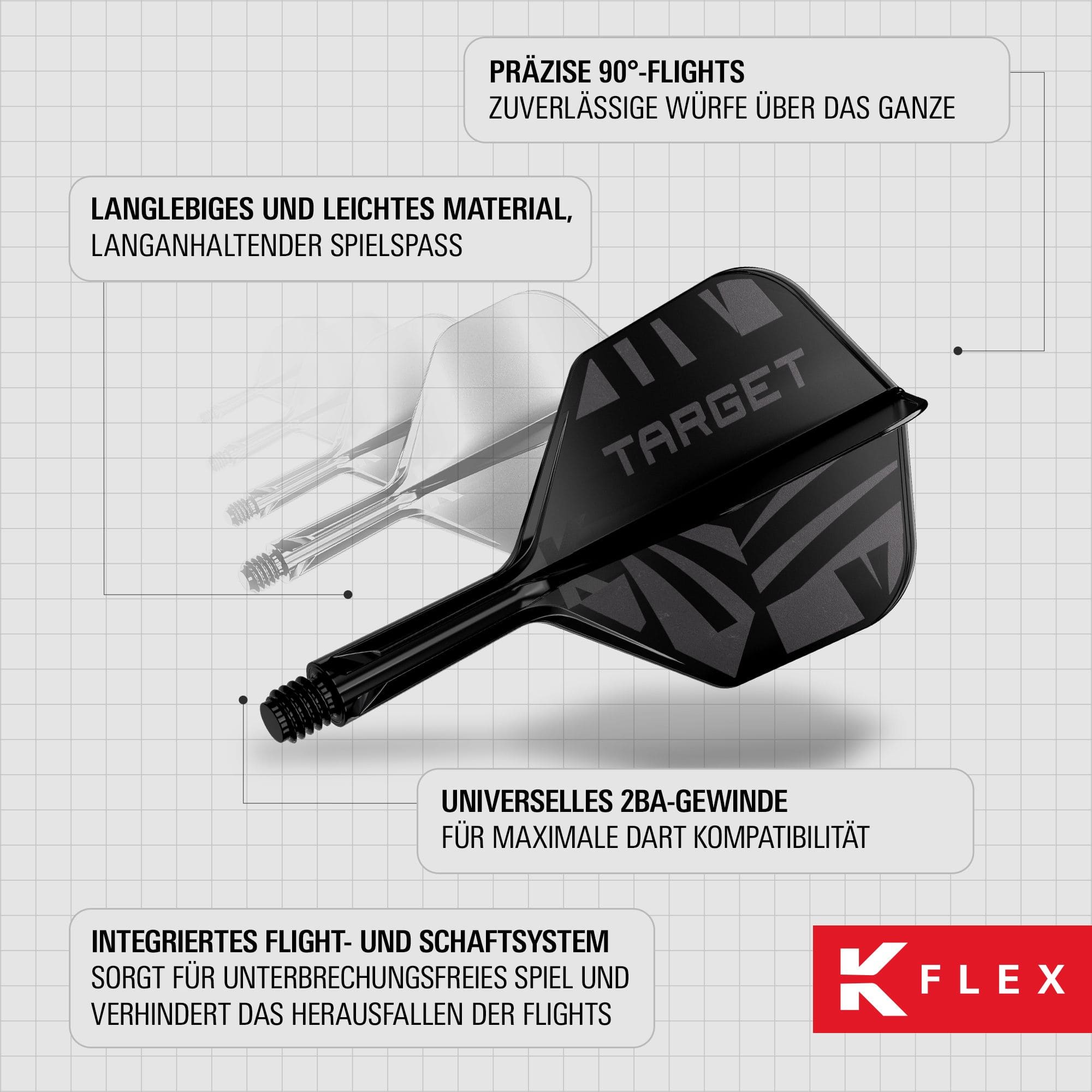 Target K-Flex Black No2 Standard Flights