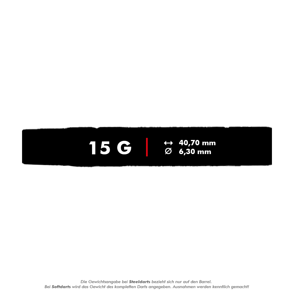 Freccette morbide McDart 85 Tungsten V3 - 15g