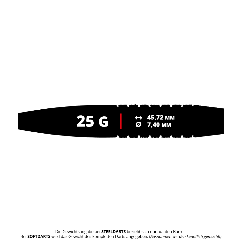 Dardos de acero Red Dragon Element 6 C, colección 50 aniversario - 25 g Abgebildet sind die Red Dragon 50 Year Collection Element 6 C Steeldarts - 25g. Diese Darts gehören zu einer limitierten Jubiläumskollektion.