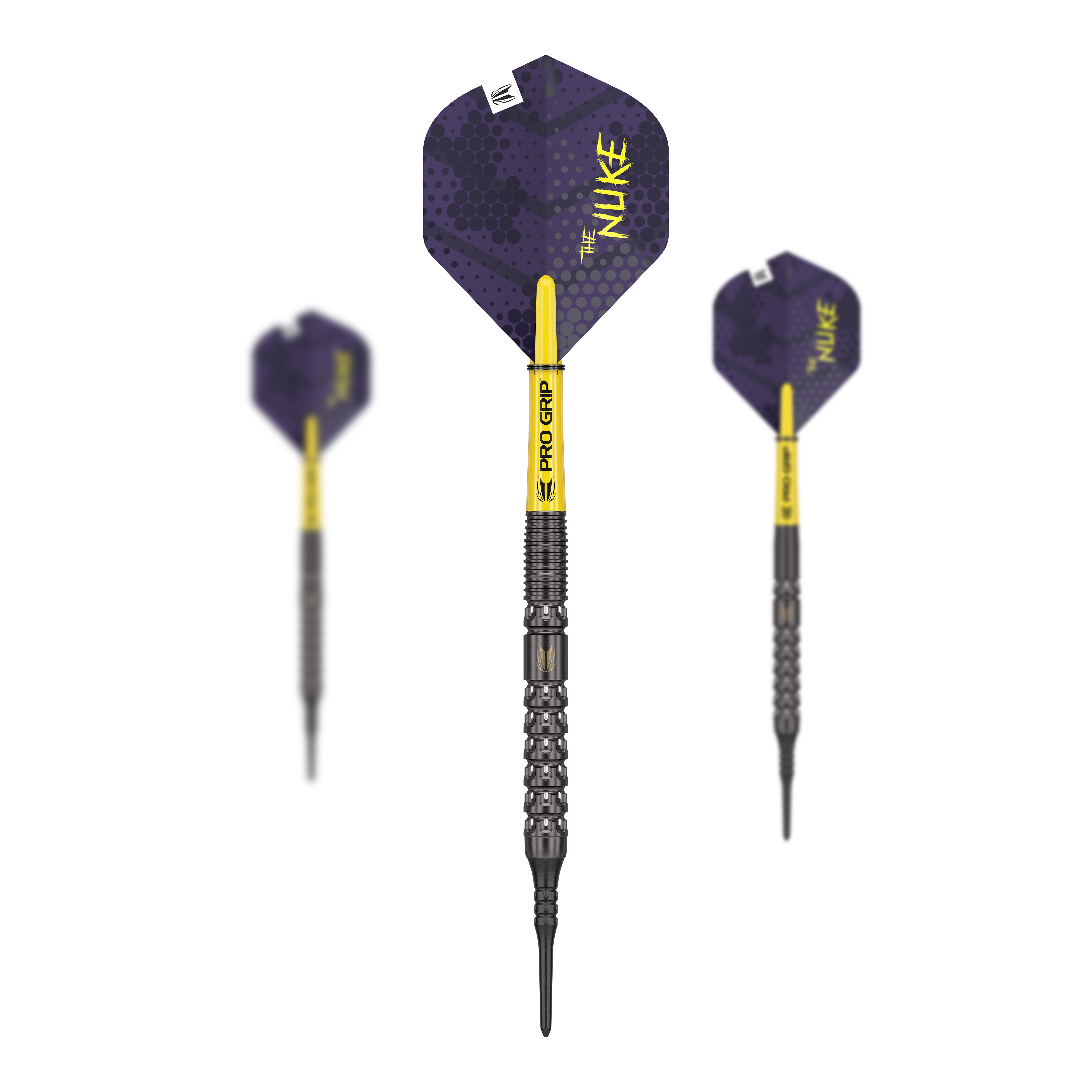 Měkké šipky Target Luke Littler GEN1 - 19g Das Bild zeigt ein Set von Softdarts. Der Dateiname ist '210324_Target_Luke_Littler_GEN1_Softdarts_1Set_(1)'.
