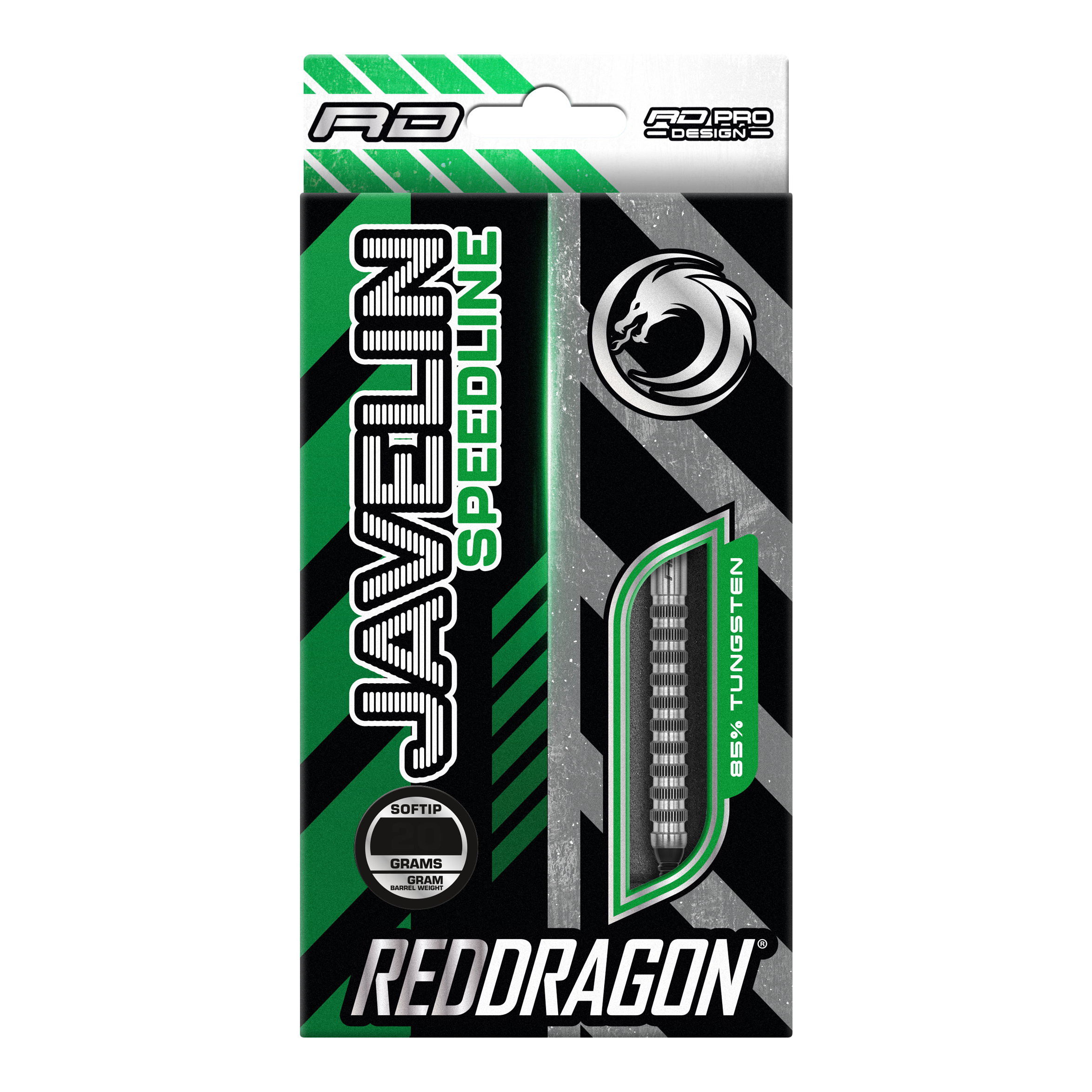 Šipky Red Dragon Javelin Speedline Soft - 20g Mehrere Red Dragon Javelin Speedline Softdarts - 20g sind sichtbar. Die glatte Oberfläche reflektiert Licht.