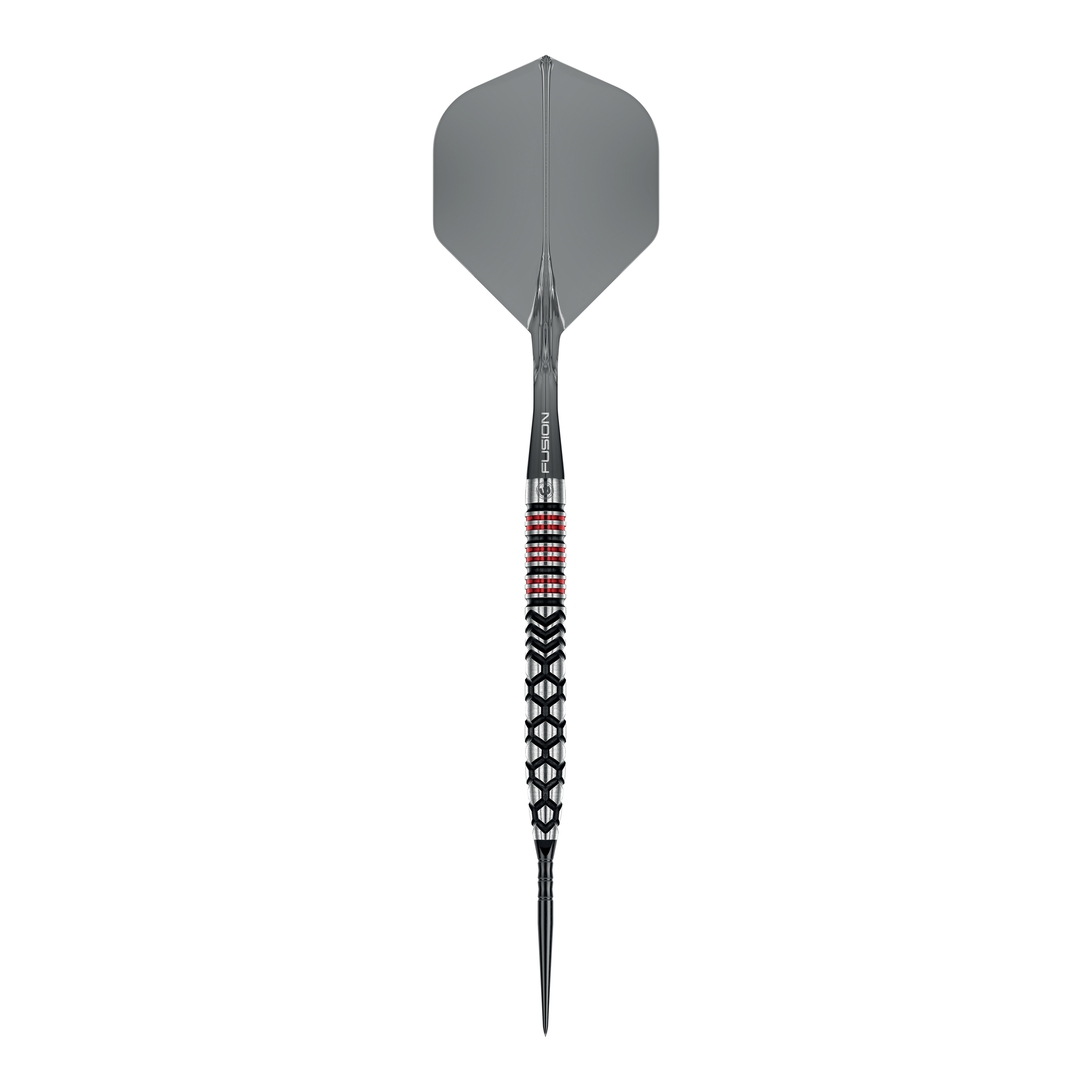 Dieses Bild zeigt einen einzelnen Winmau Fornax Tapered Switch Point Steeldart. Der Dart besitzt eine spezielle Tapered-Form.