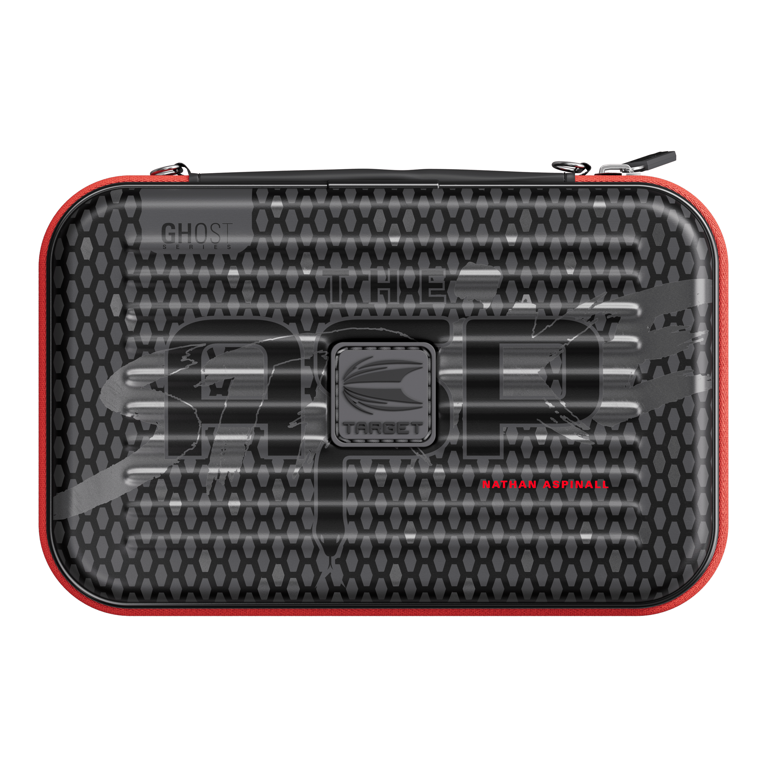 Das Bild zeigt das Takoma XL Ghost Series Nathan Aspinall Dartcase. Das Dartcase ist speziell für Dartspieler entworfen.