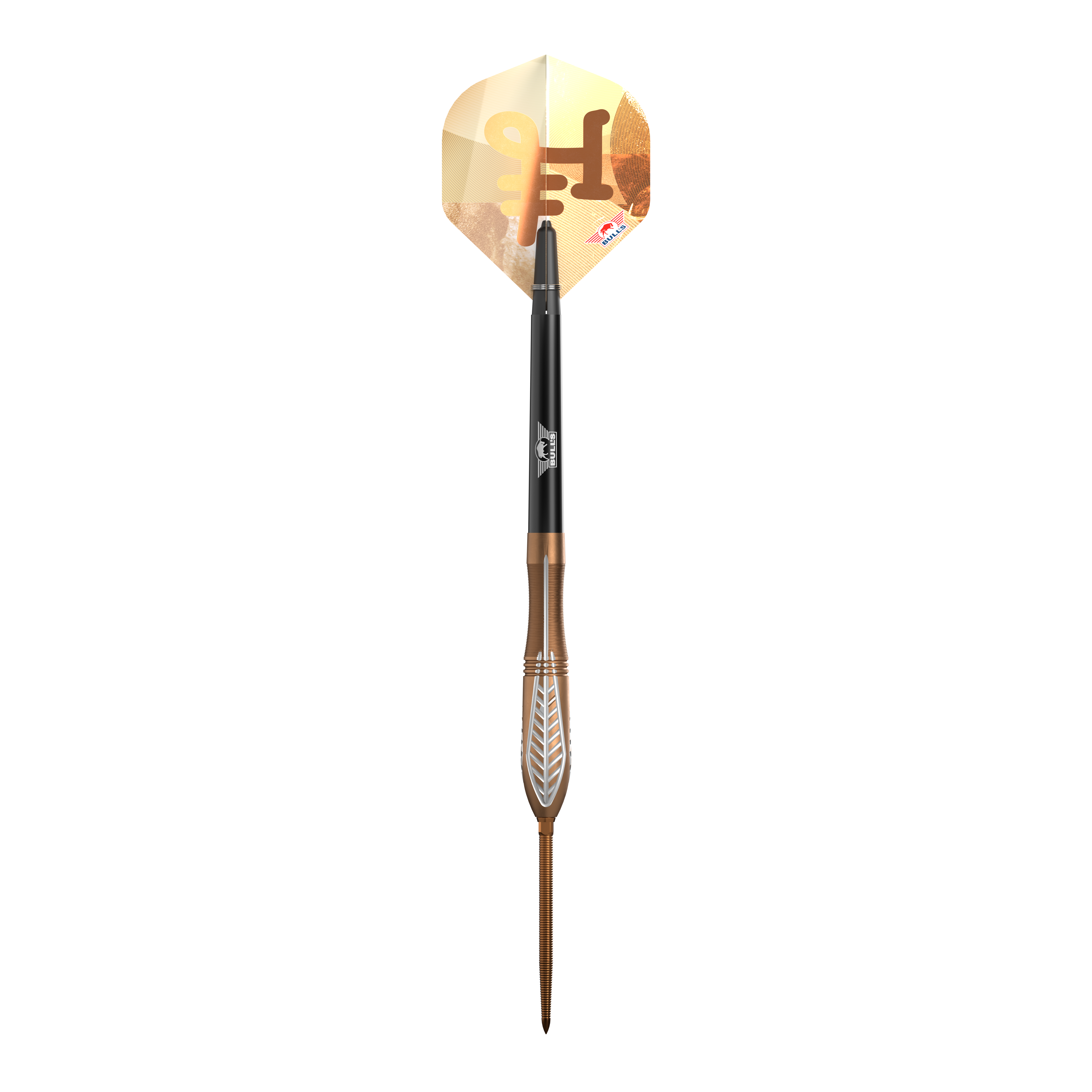 Šipky Bulls NL Bronzo Nova Convertible Point Steel Darts Das Produkt zeigt Bulls NL Bronzo Nova Convertible Point Steeldarts. Es handelt sich um Darts in goldener Optik.