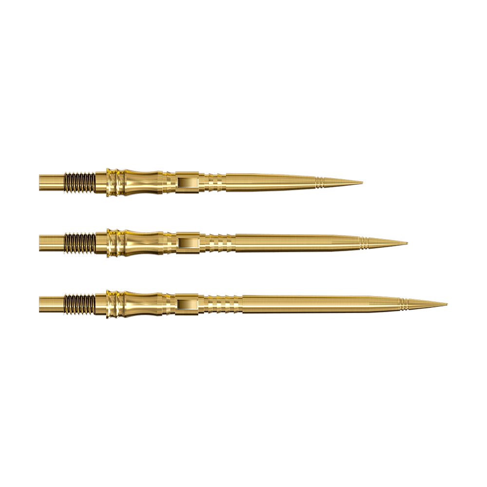 Harrows Quick Point Apex Axis Elite Series Dartspitzen - Gold Das Bild zeigt Darts-Zubehör. Der Artikelname ist nicht angegeben.