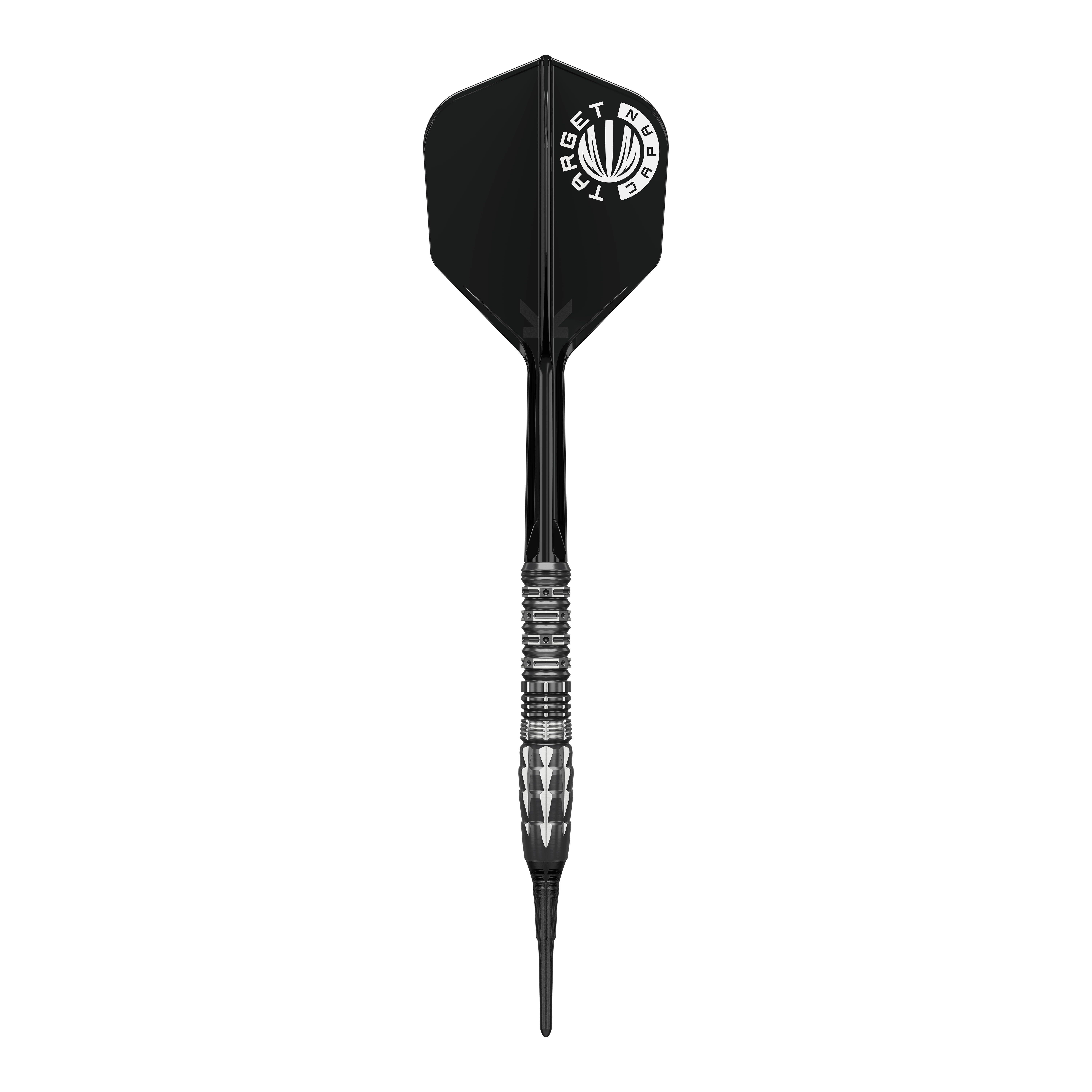 Měkké šipky Target Japan Pyro GEN12 - 17g Set Target Japan Pyro GEN12 Softdarts mit 17g. Komplett aufgebaute Dartpfeile auf weißem Hintergrund.